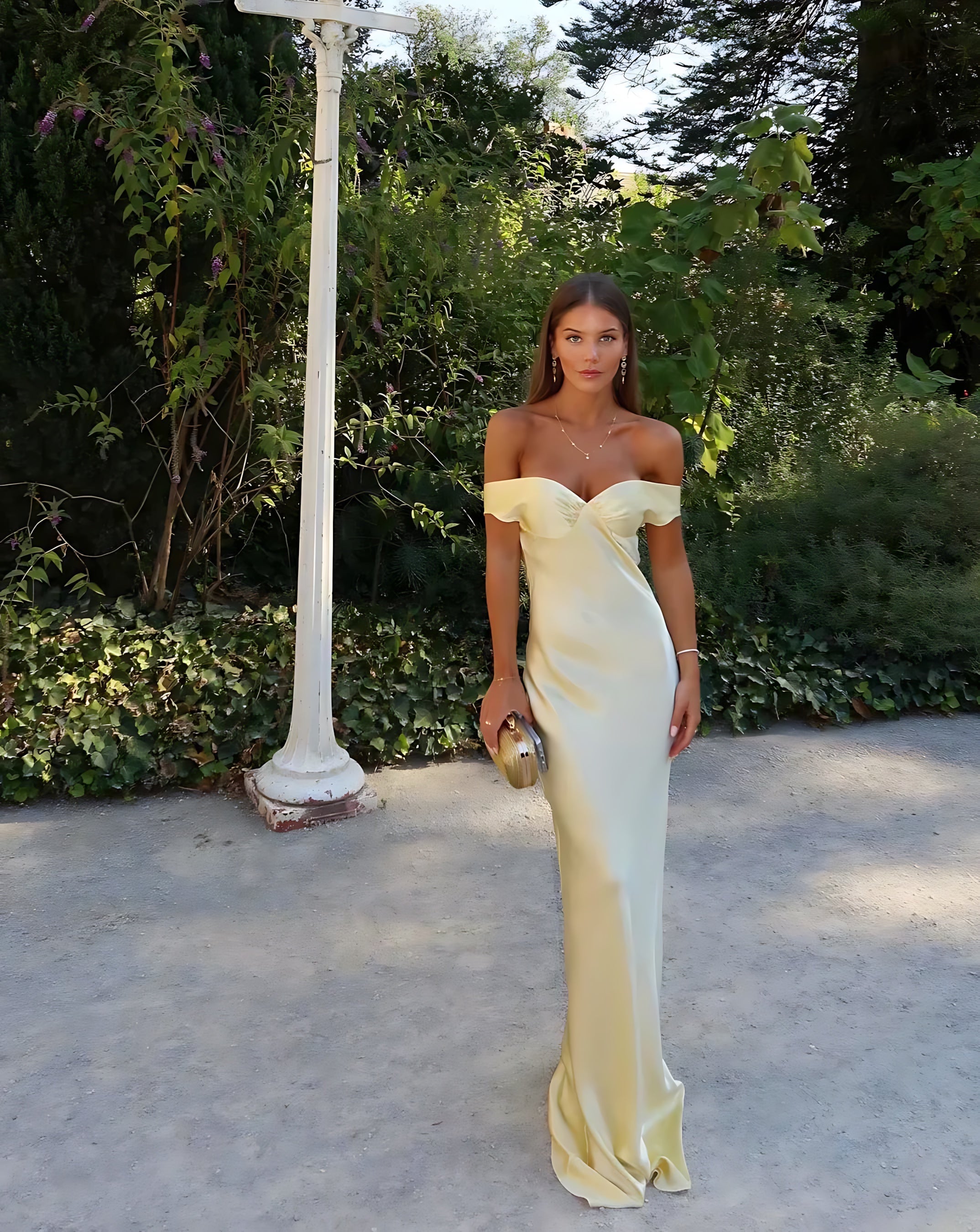 Daphne – Off Shoulder Mermaid Wedding Guest Maxi Dress