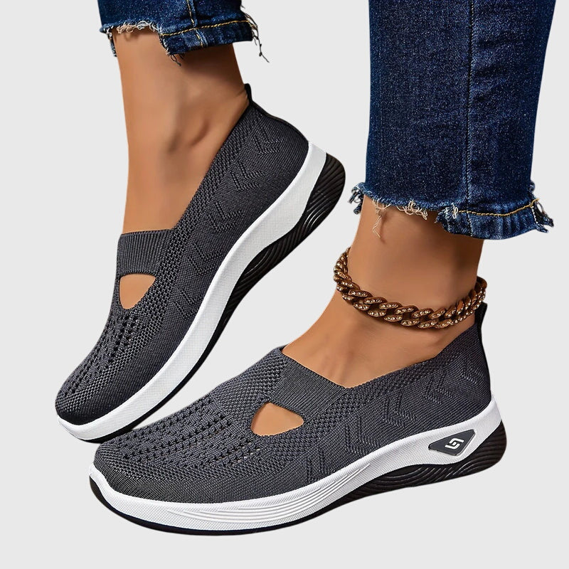 Gabriella – Knit Slip On Low Top Walking Sneakers