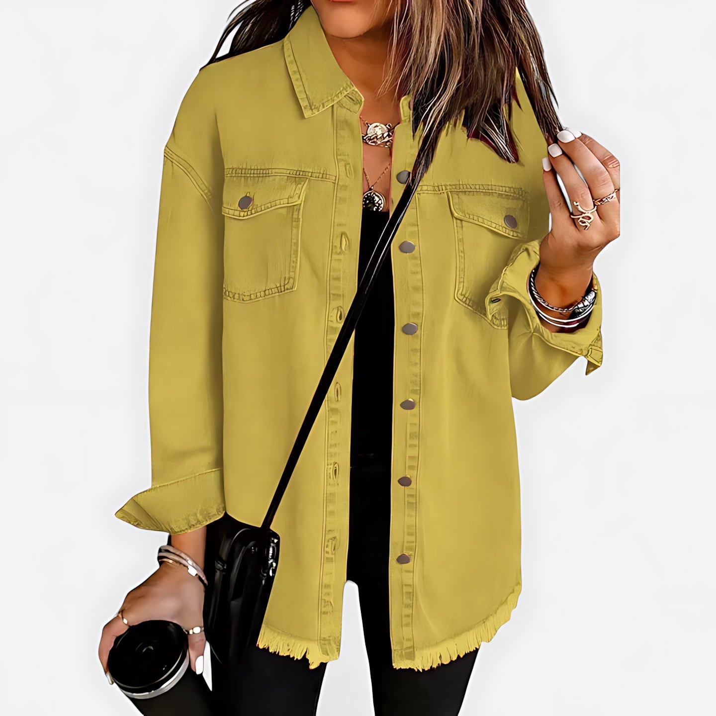 Delilah – Oversized Button Up Shirt Jacket