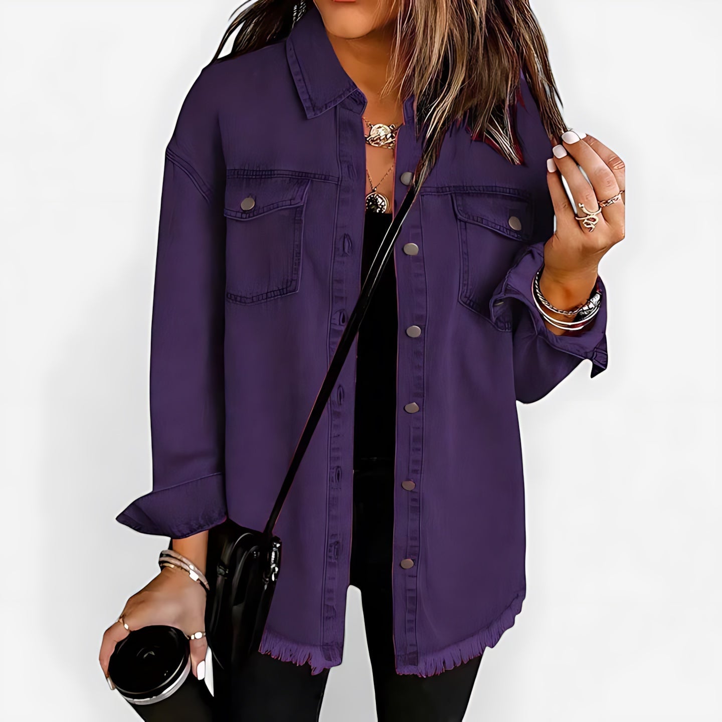 Delilah – Oversized Button Up Shirt Jacket