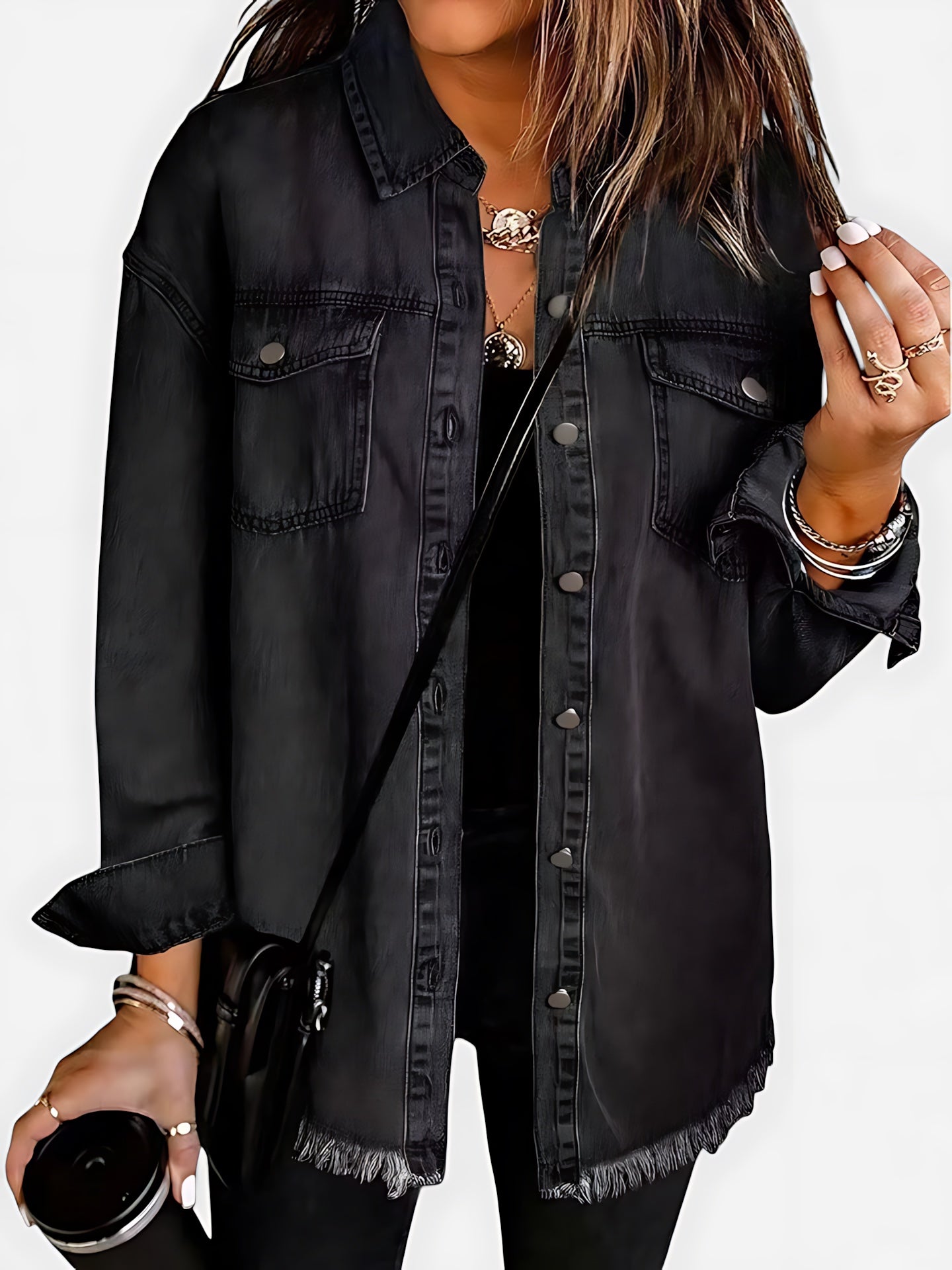 Delilah – Oversized Button Up Shirt Jacket