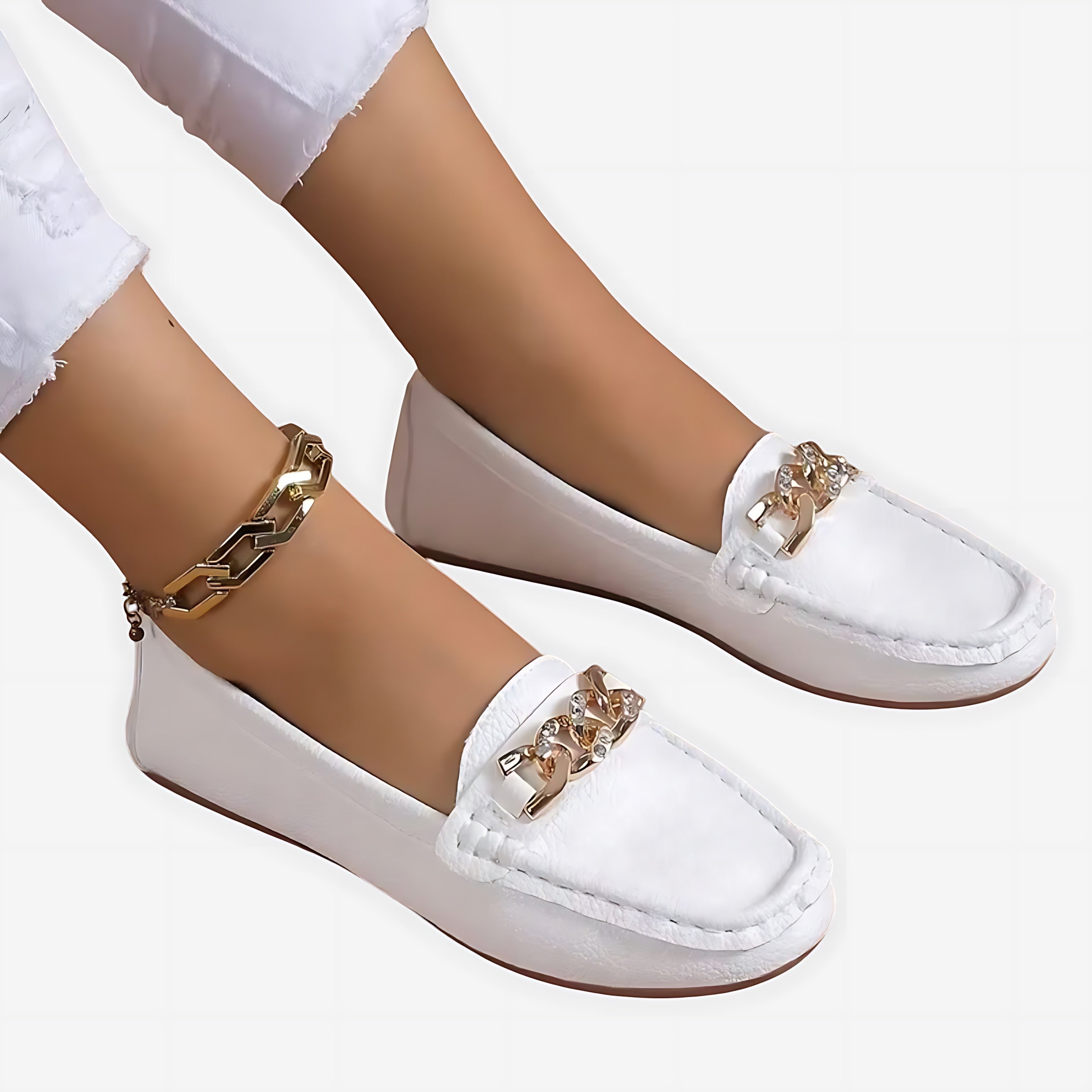 Diana – Chunky Chain Platform Loafers