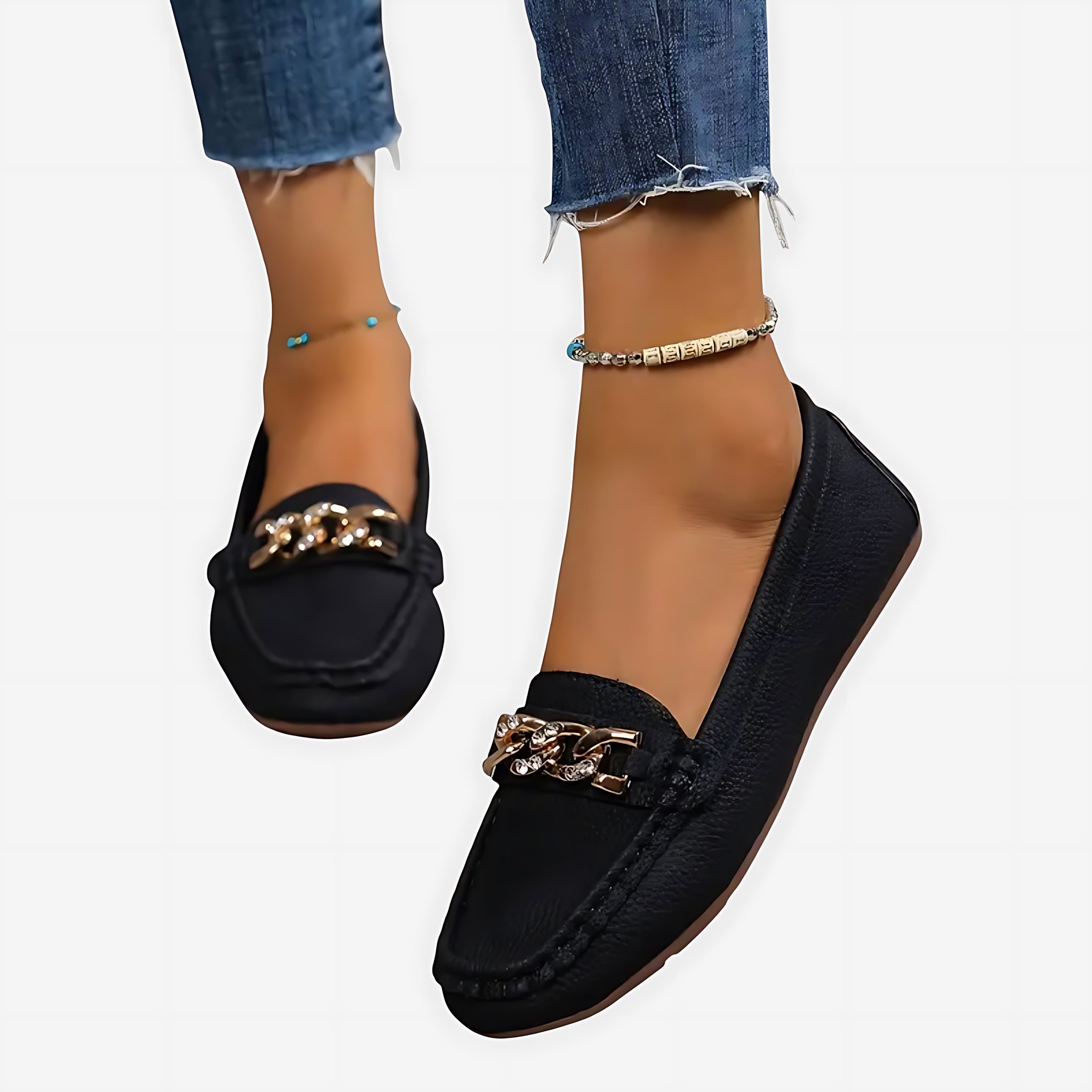 Diana – Chunky Chain Platform Loafers