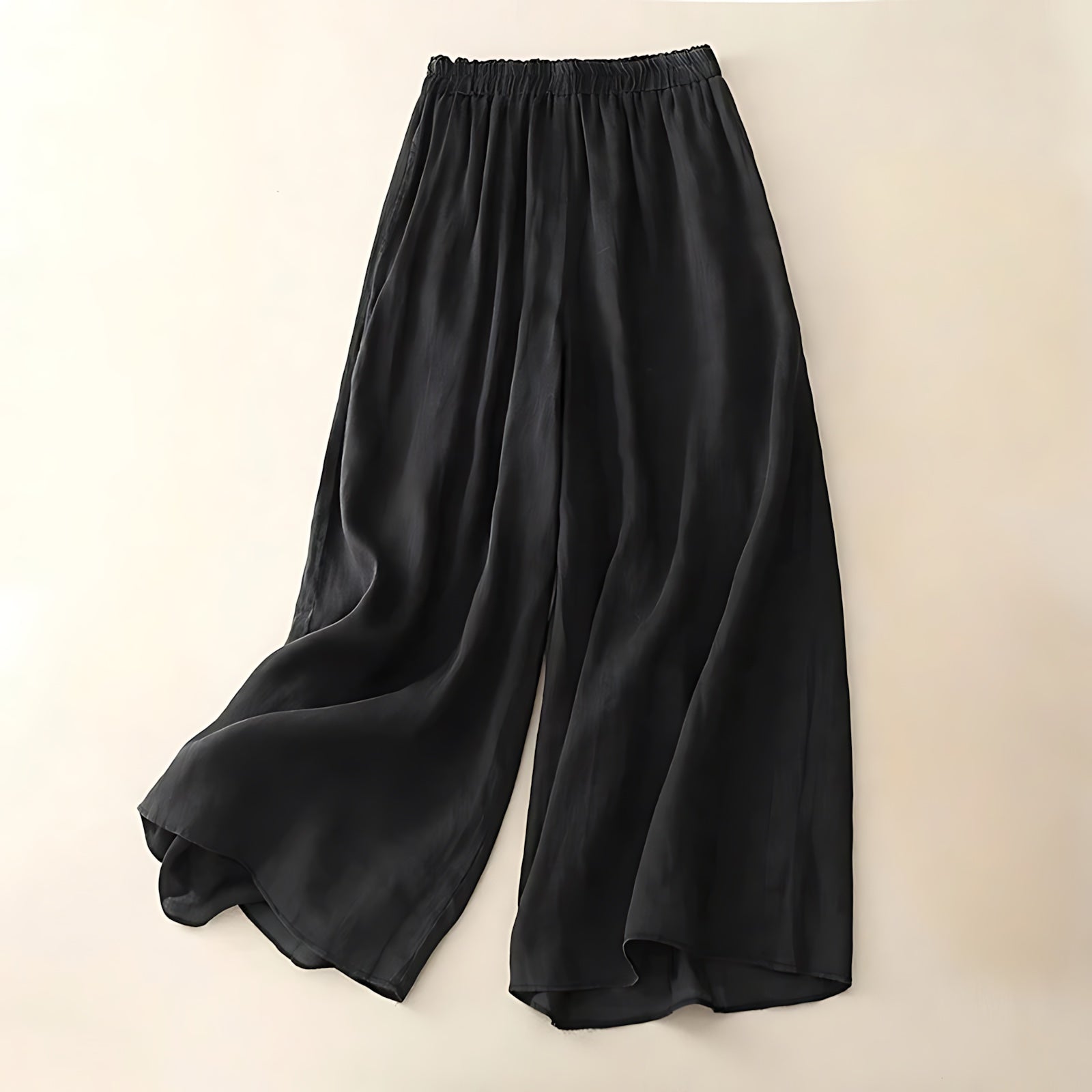 Diana – Elastic Waist Wide Leg Culotte Pants