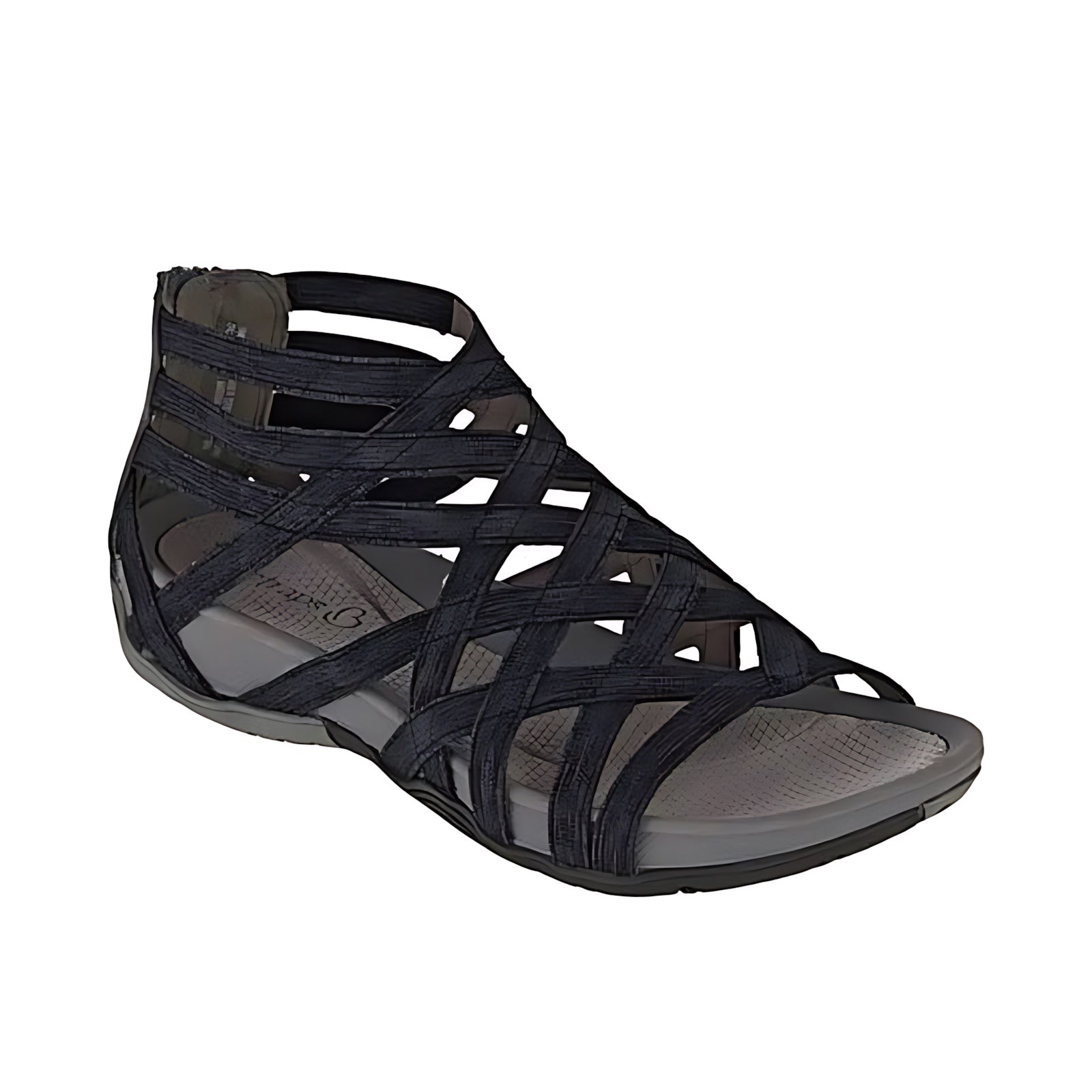 Diana – Woven Cutout Closed Toe Wedge Sandals