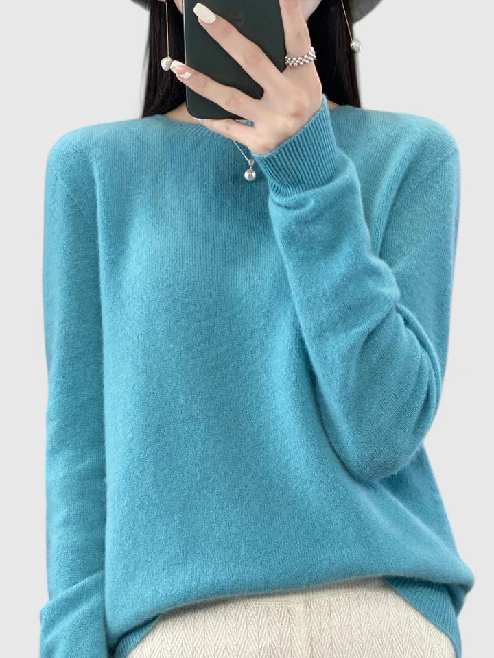 Journee – Mock Neck Drop Shoulder Knit Sweater