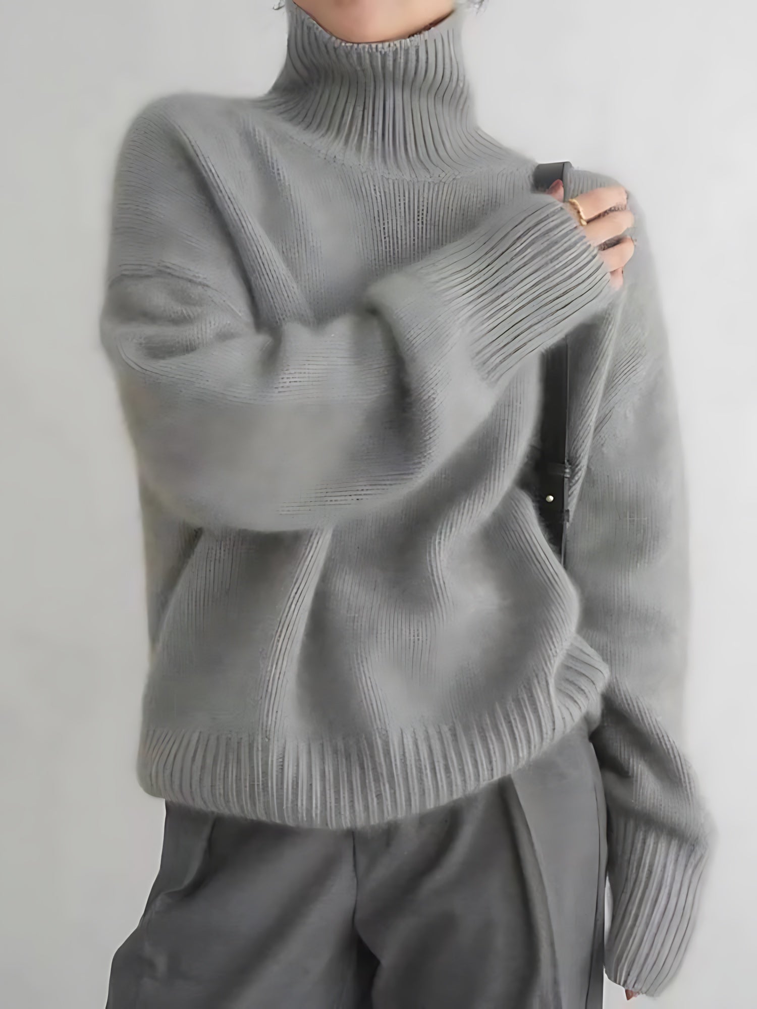 Eden – Chunky Turtleneck Knit Sweater