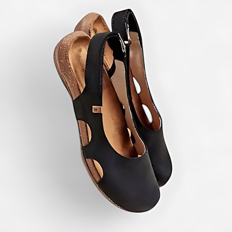 Eden – Cutout Slingback Wedge Sandals