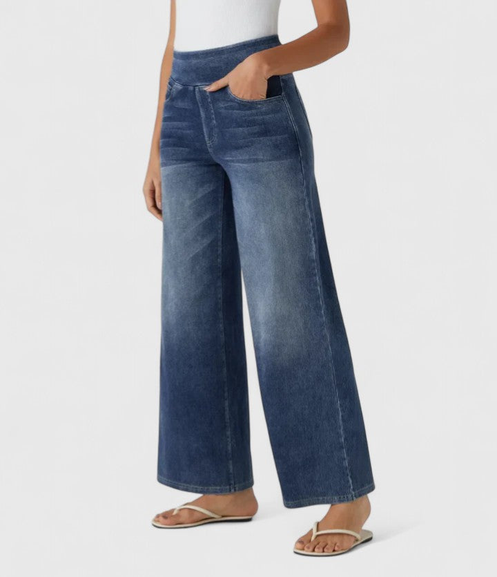 Clara – High Waist Wide Leg Jeans