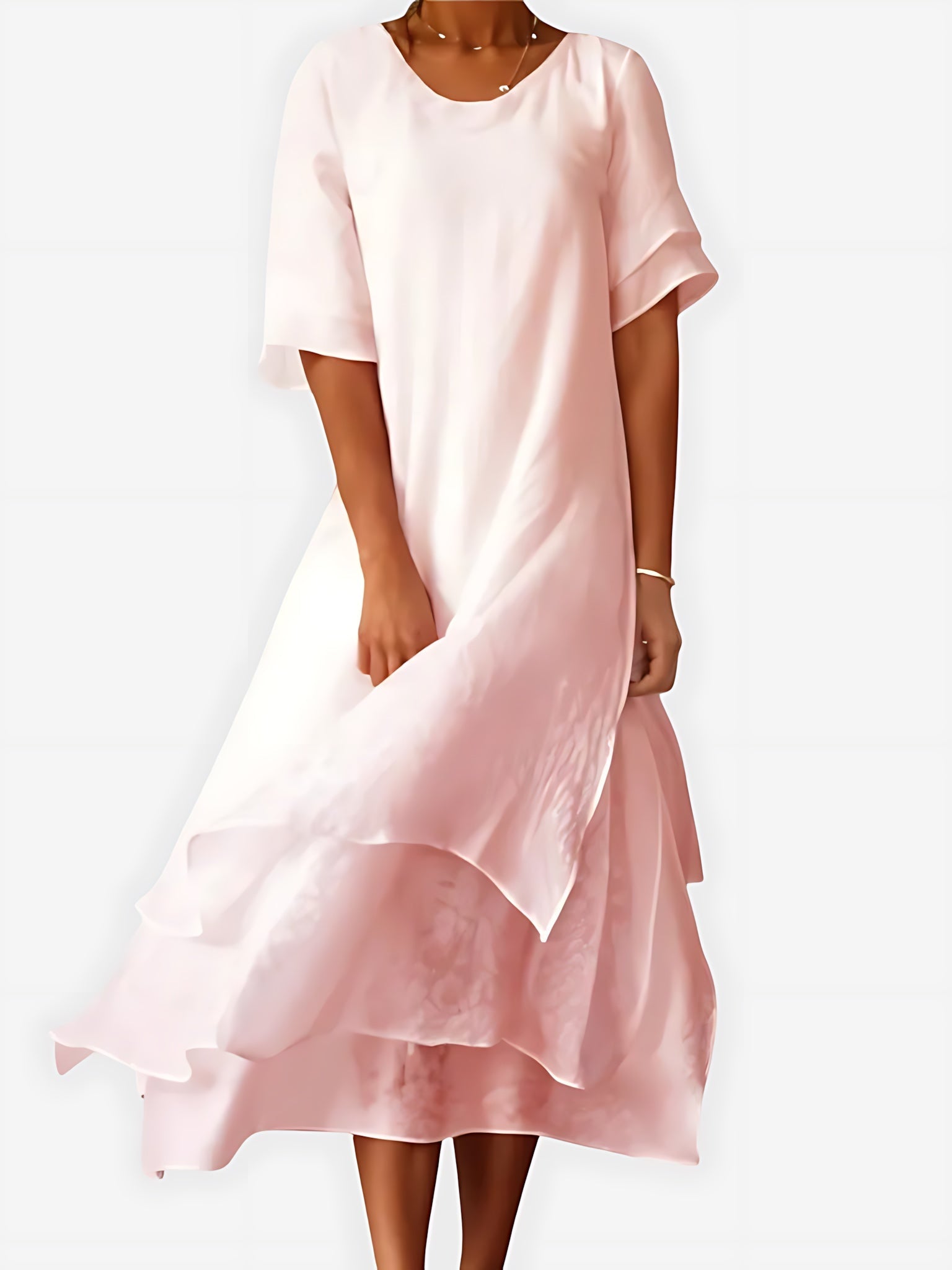 Eliana – Chiffon Tiered Ruffle Summer Midi Dress