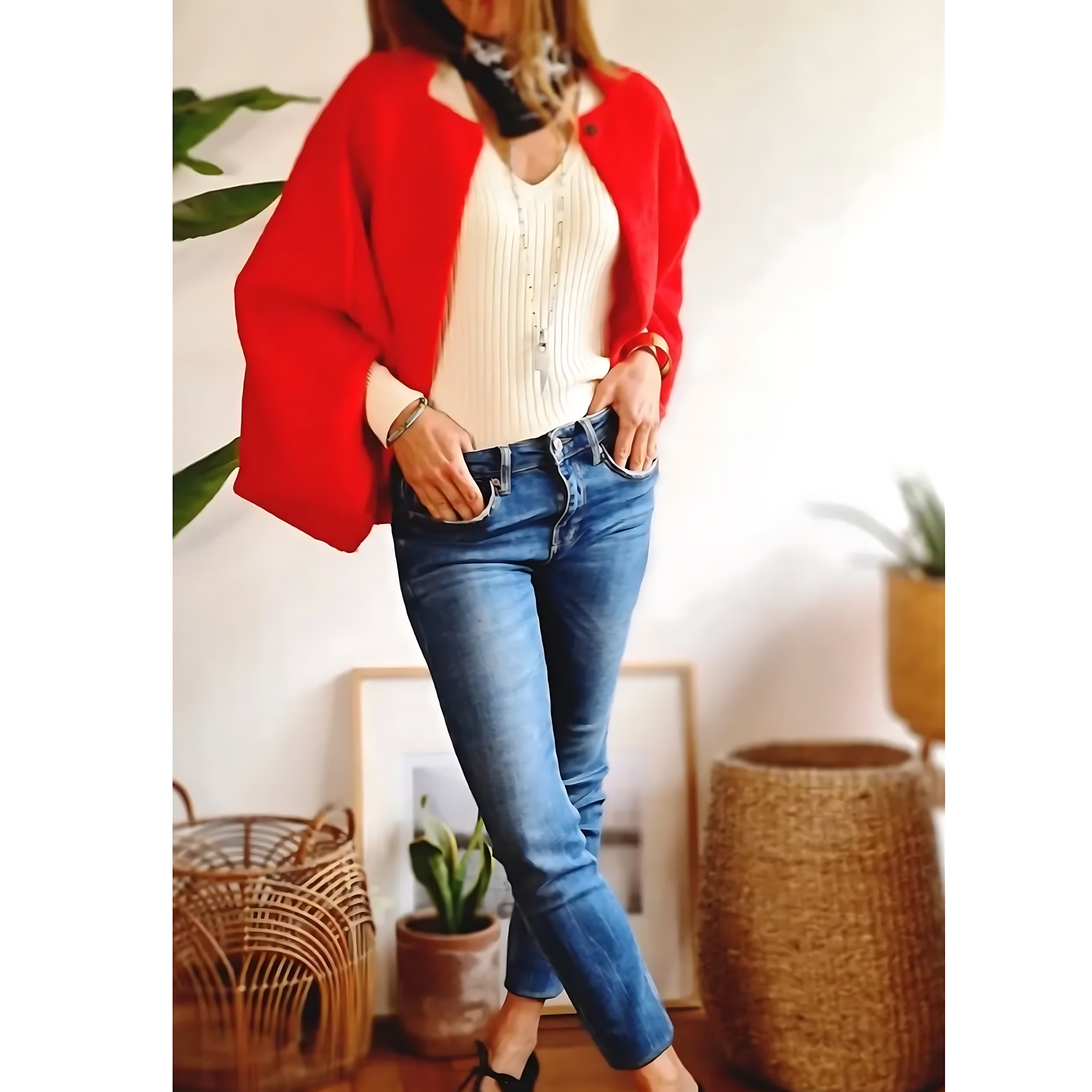 Elise – Faux Fur Collared Jacket