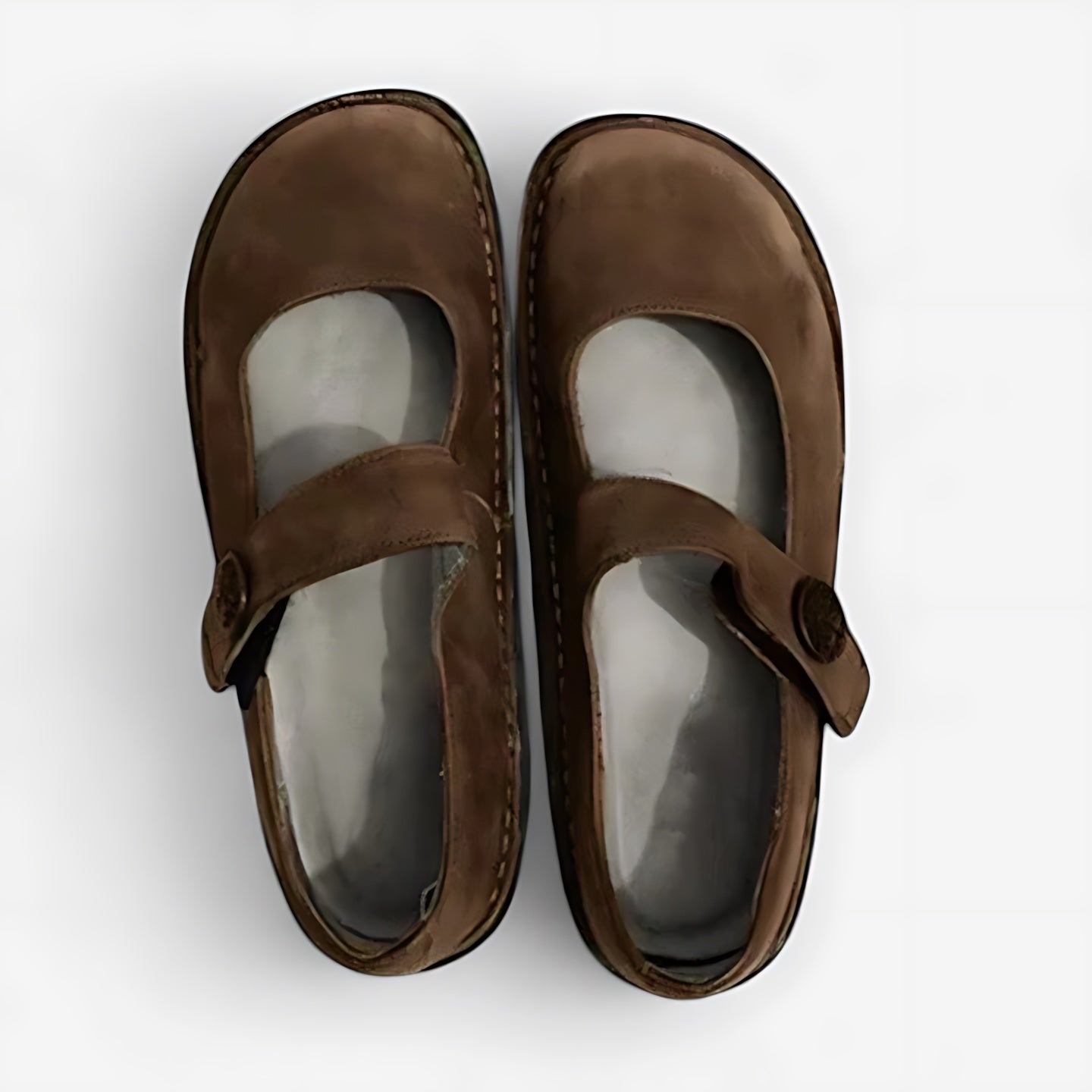 Elise – Suede Chunky Sole Mary Jane Shoes