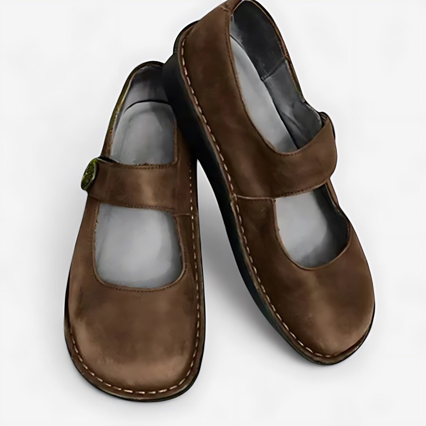 Elise – Suede Chunky Sole Mary Jane Shoes