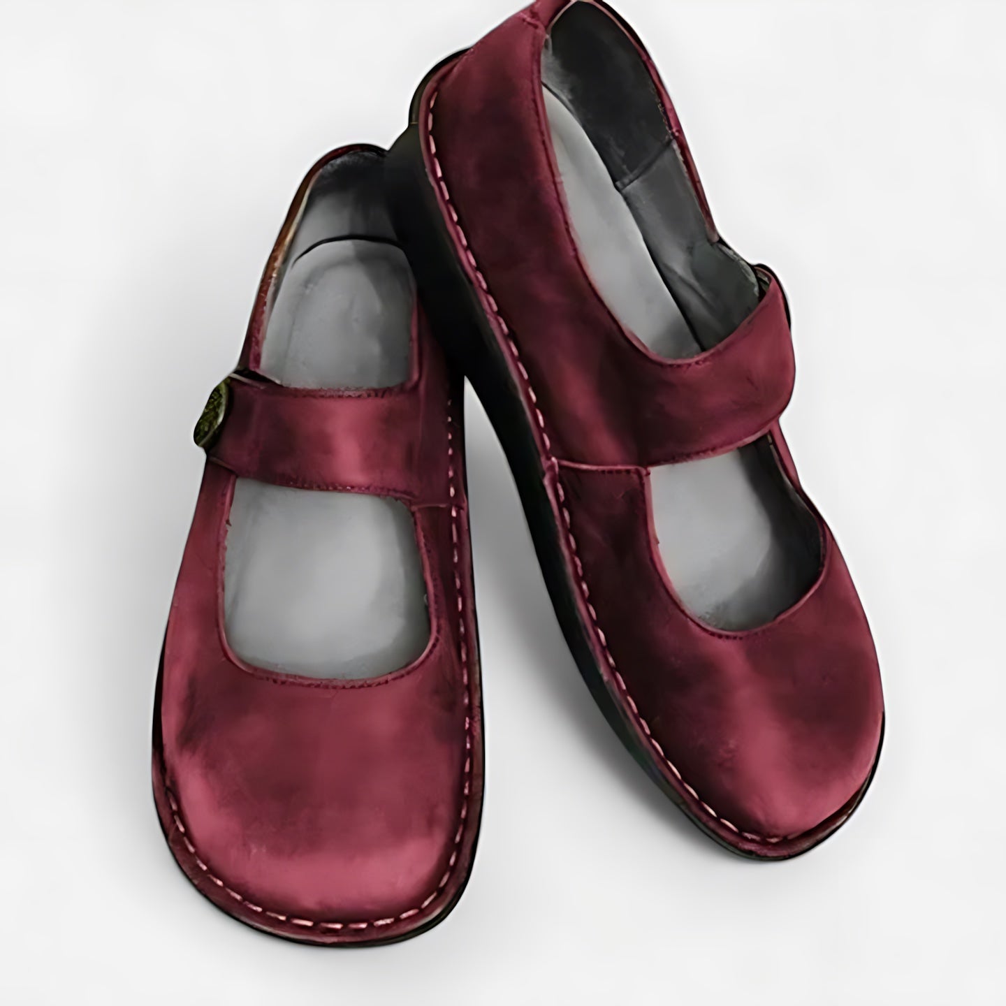 Elise – Suede Chunky Sole Mary Jane Shoes