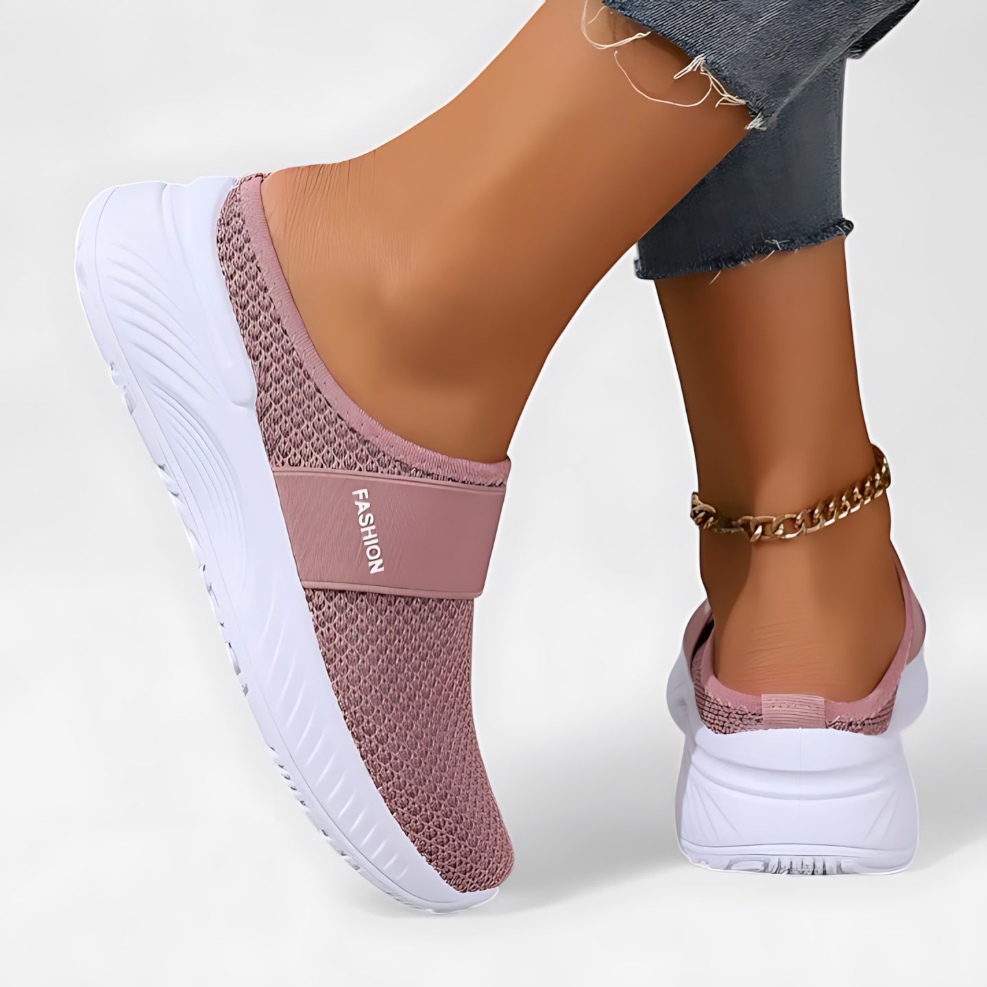 Eliza – Mesh Closed Toe Sneaker Mules