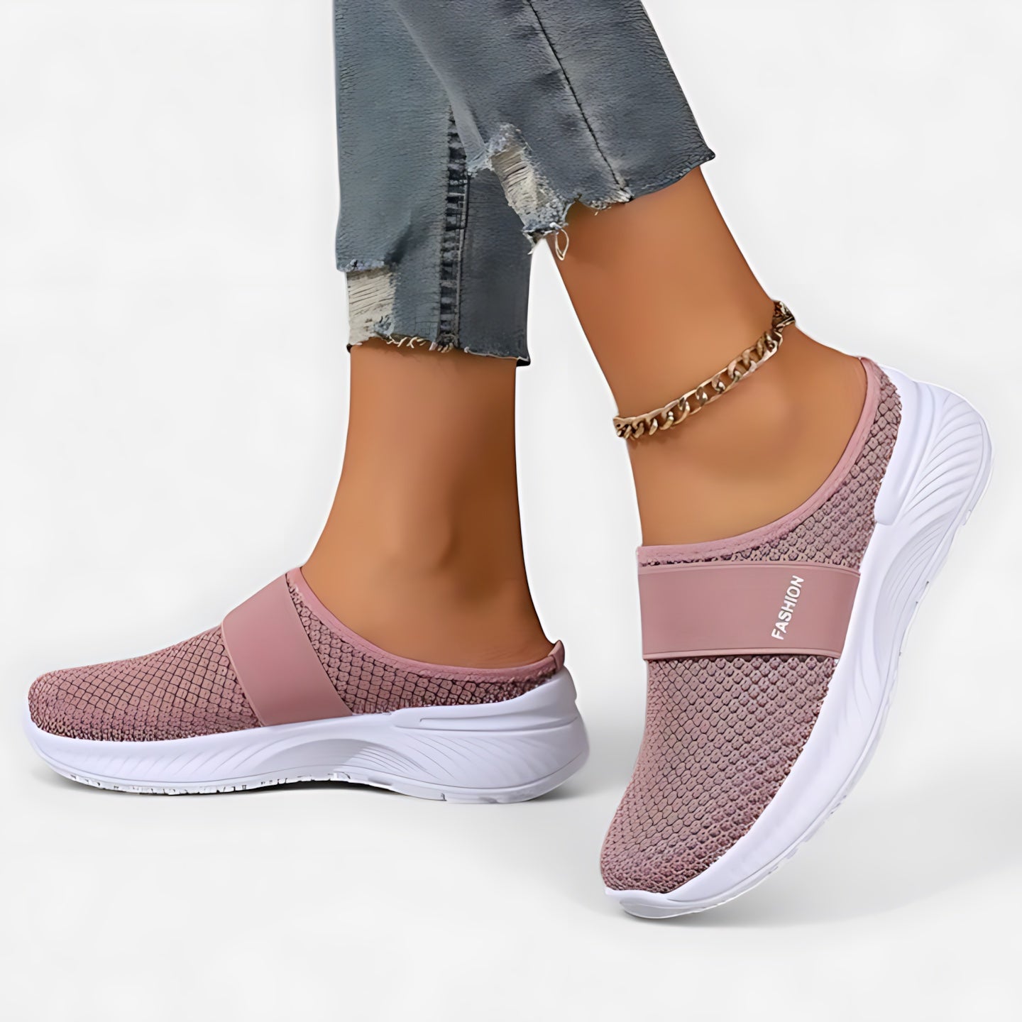 Eliza – Mesh Closed Toe Sneaker Mules