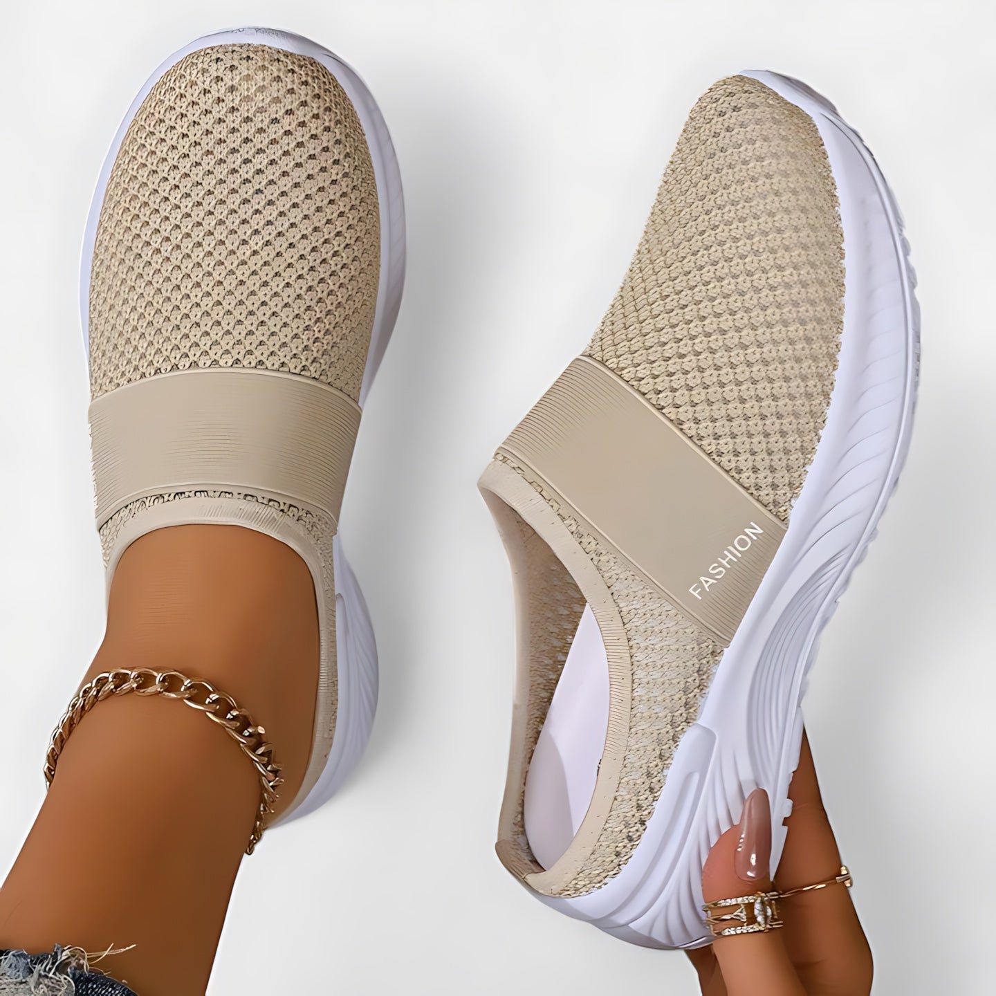 Eliza – Mesh Closed Toe Sneaker Mules