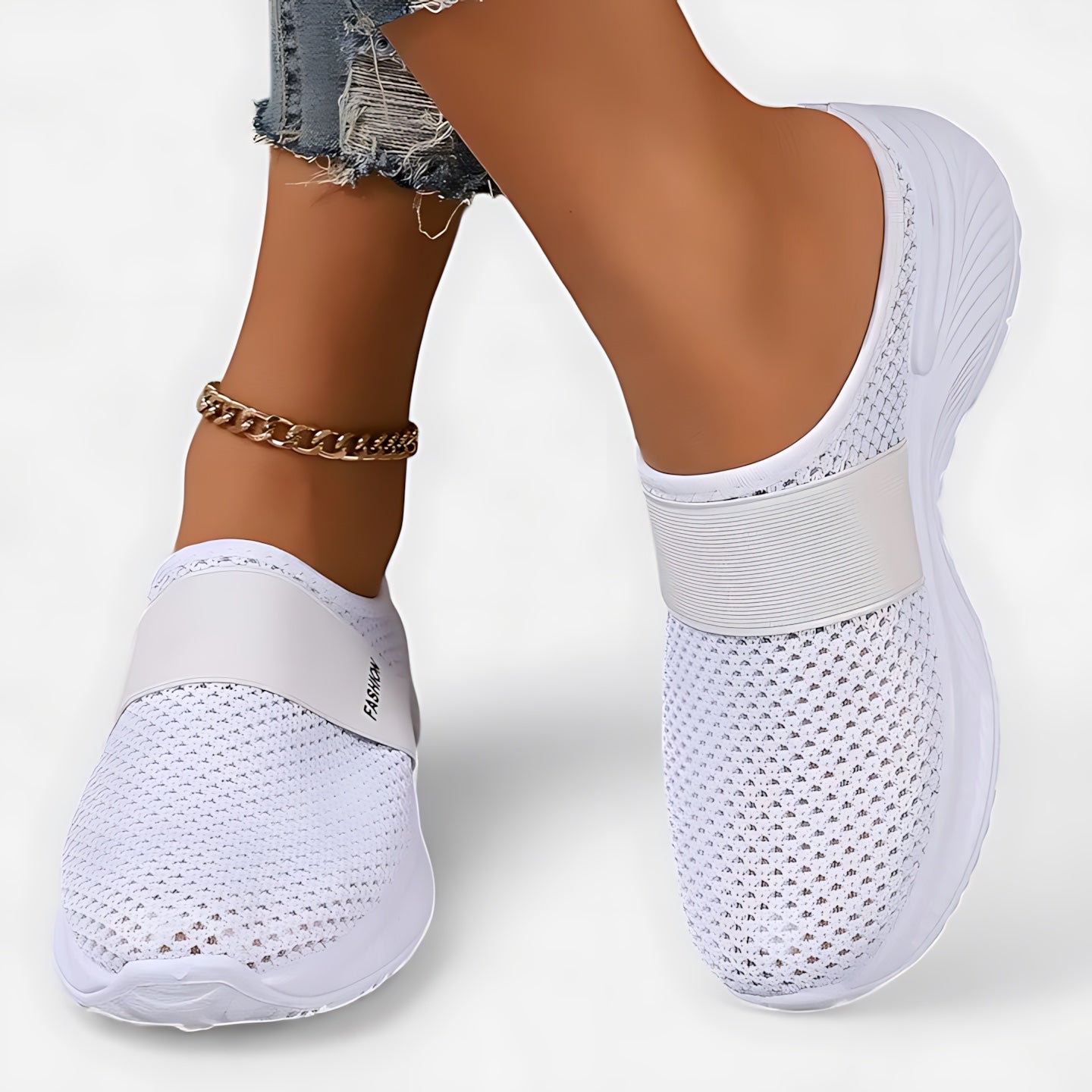 Eliza – Mesh Closed Toe Sneaker Mules