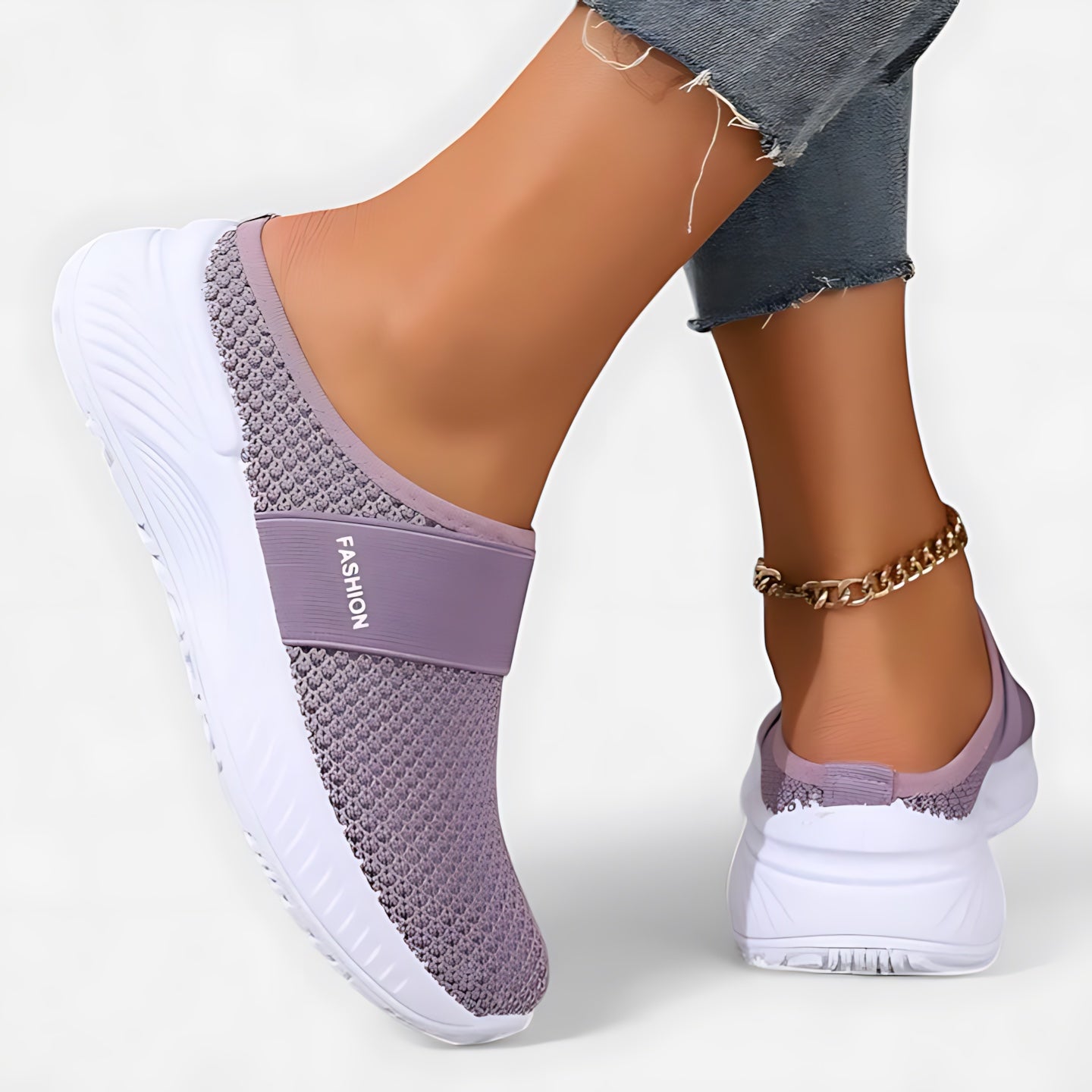 Eliza – Mesh Closed Toe Sneaker Mules