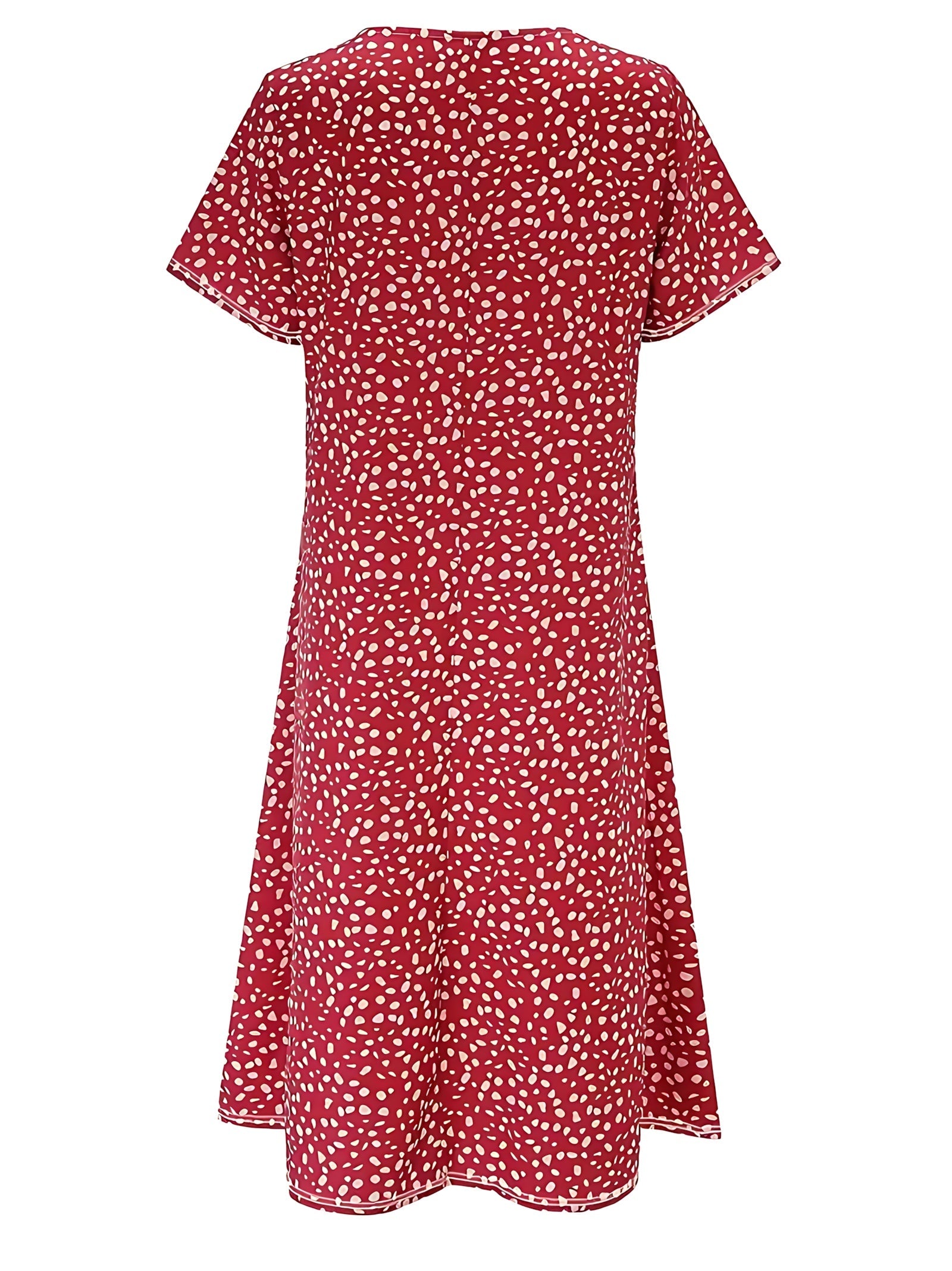 Ella – Ditsy Floral Crew Neck Summer Midi Dress