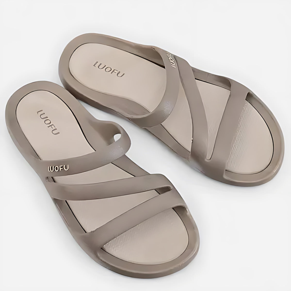 Ellie – Crisscross Strappy Flat Sandals