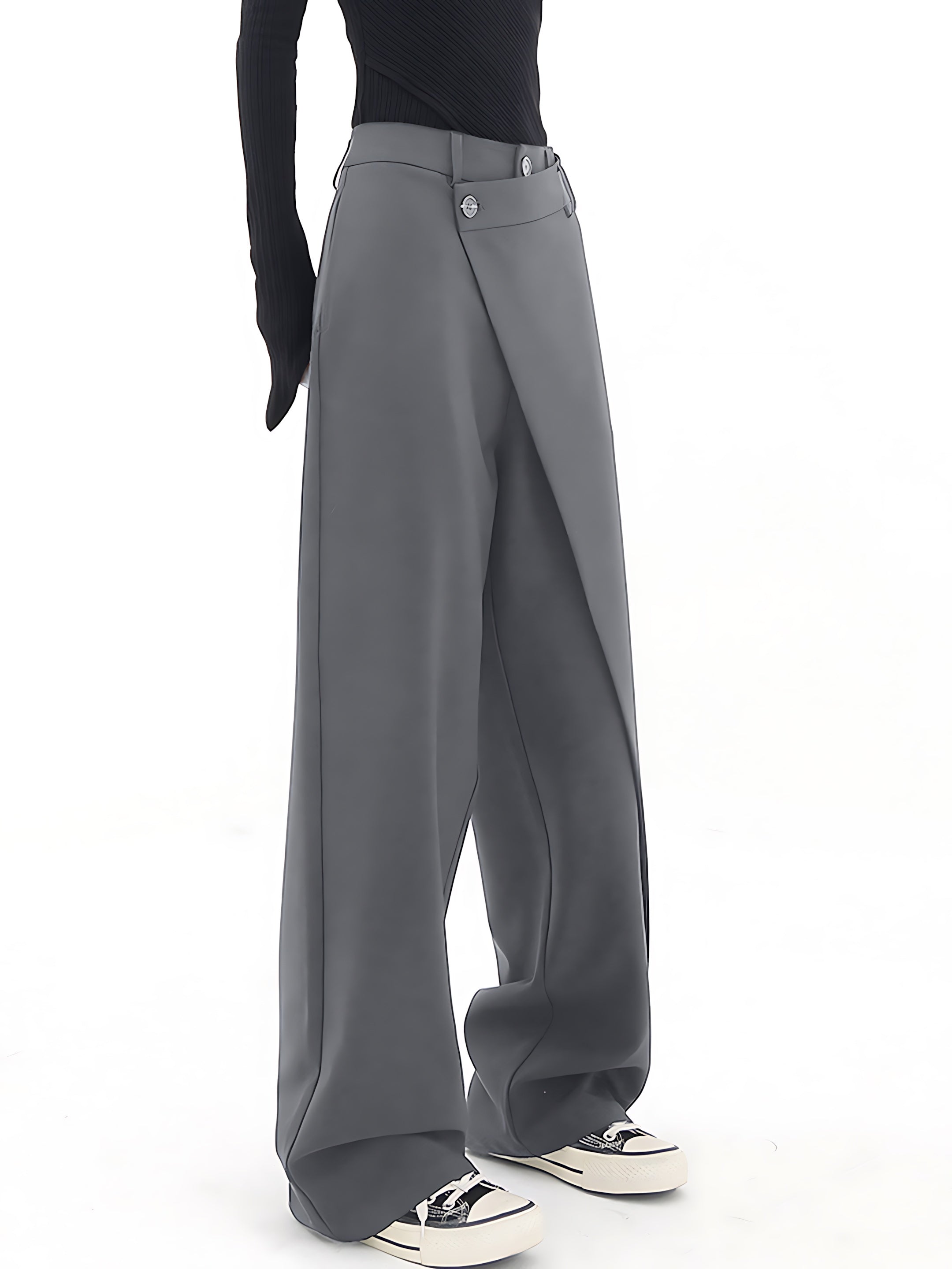 Ellie – Crossover Waist Wide Leg Pants