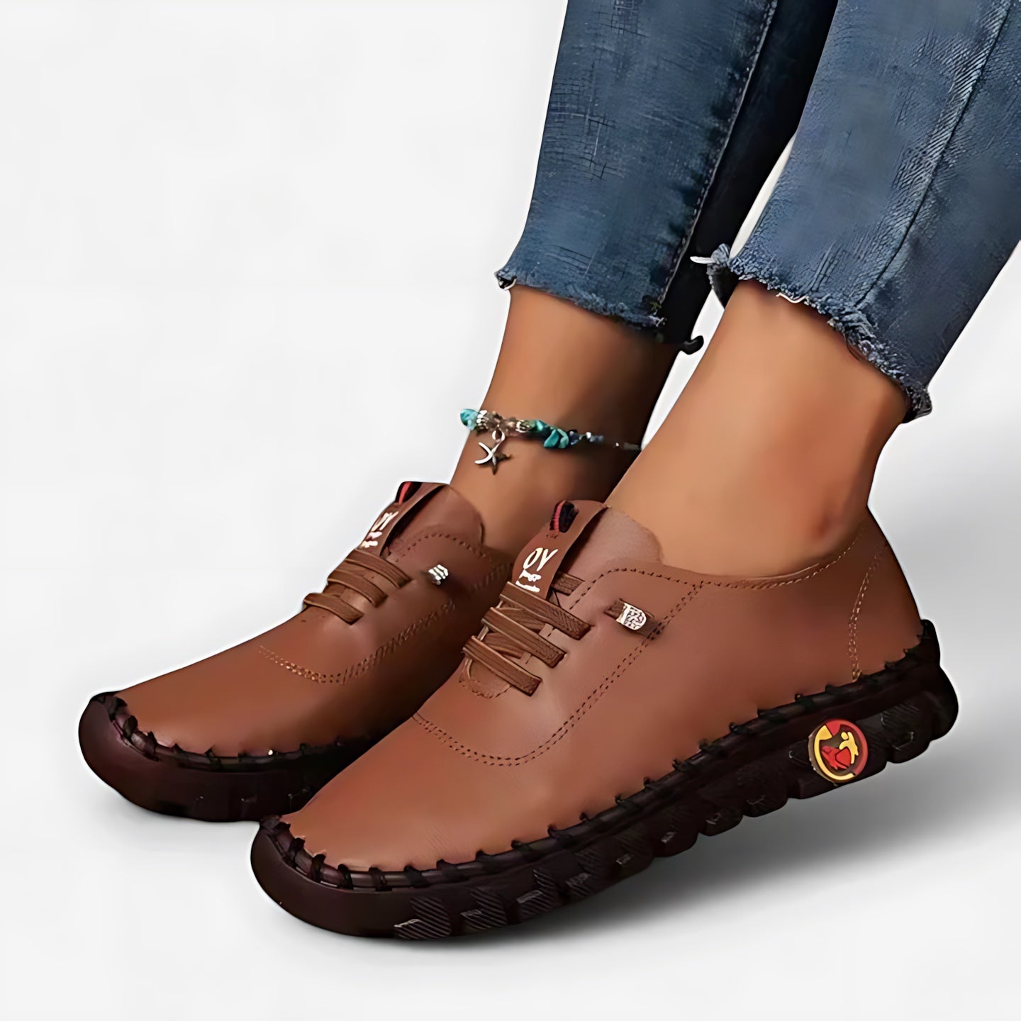 Eloise – Faux Leather Lace Up Comfort Shoes