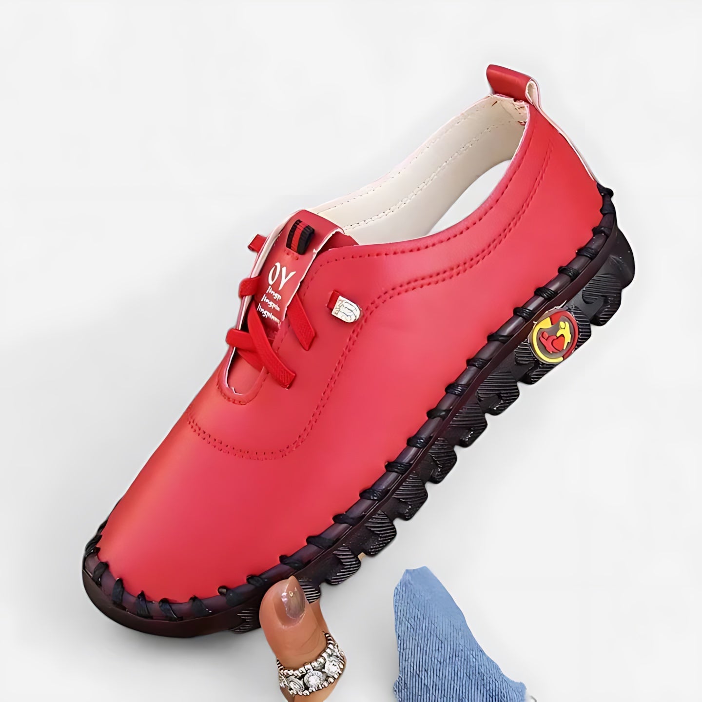 Eloise – Faux Leather Lace Up Comfort Shoes