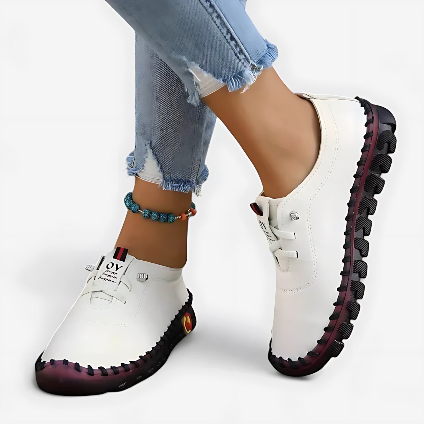 Eloise – Faux Leather Lace Up Comfort Shoes