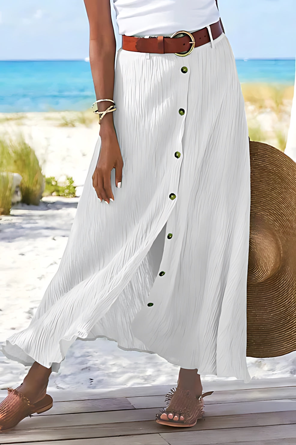 Eloise – High Waist A-Line Maxi Skirt