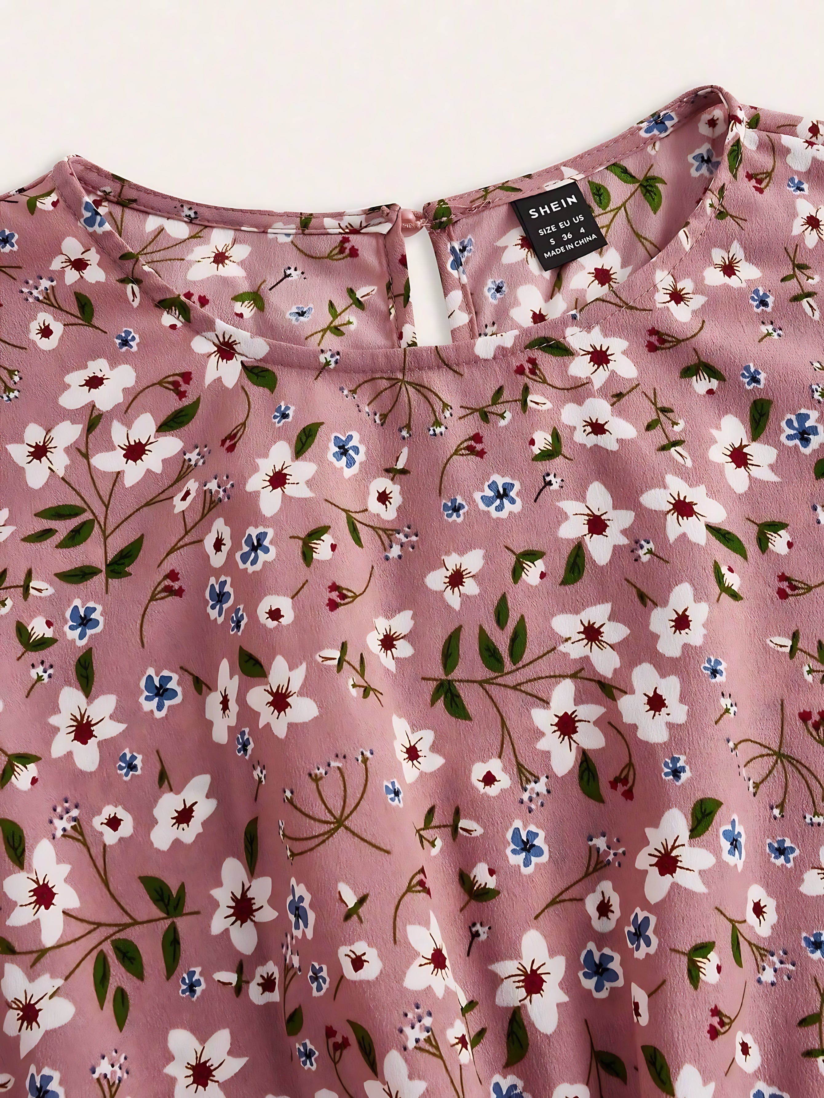 Emily – Floral Print Bishop Sleeve V Neck Maxi Dress