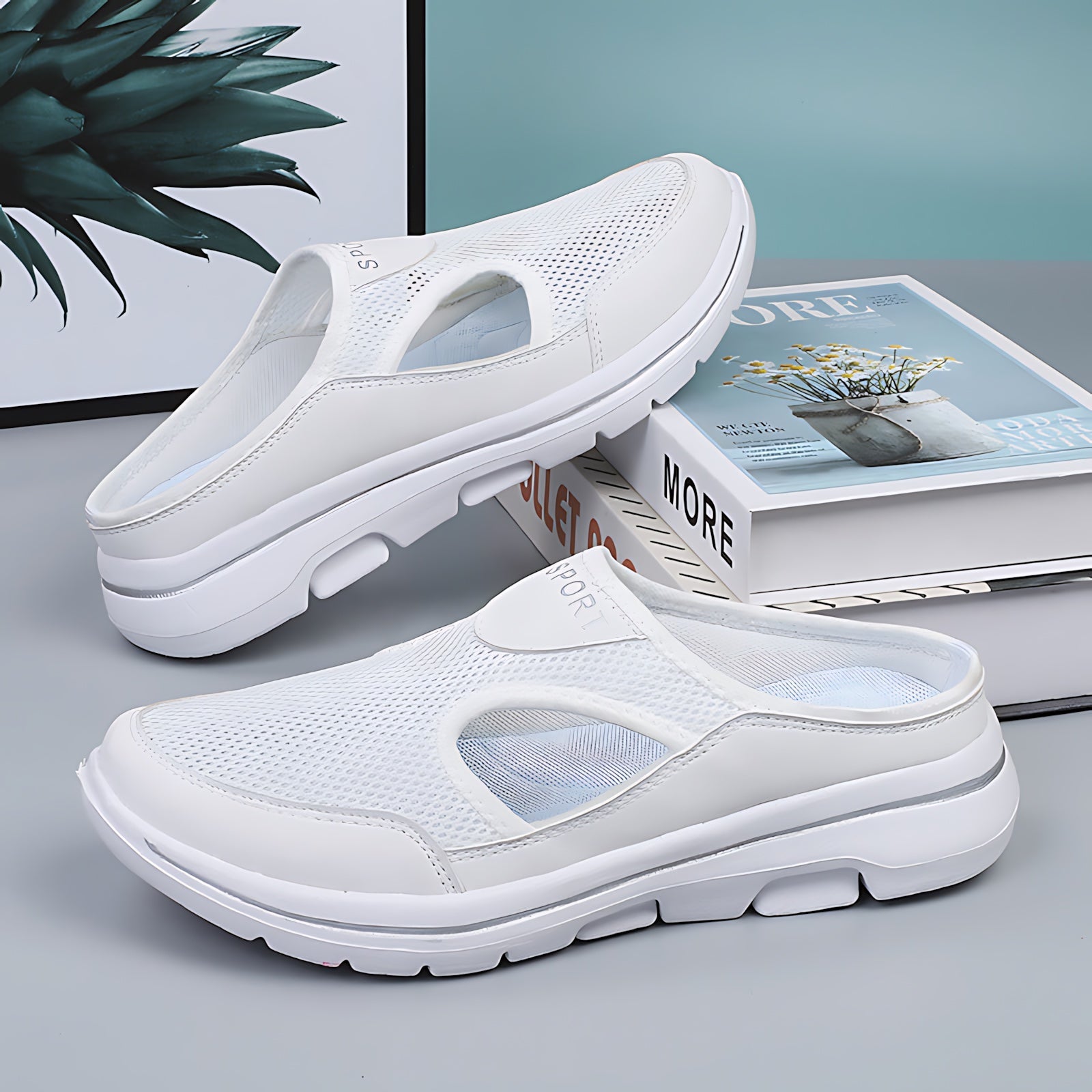 Emily – Mesh Slip On Sneaker Mules
