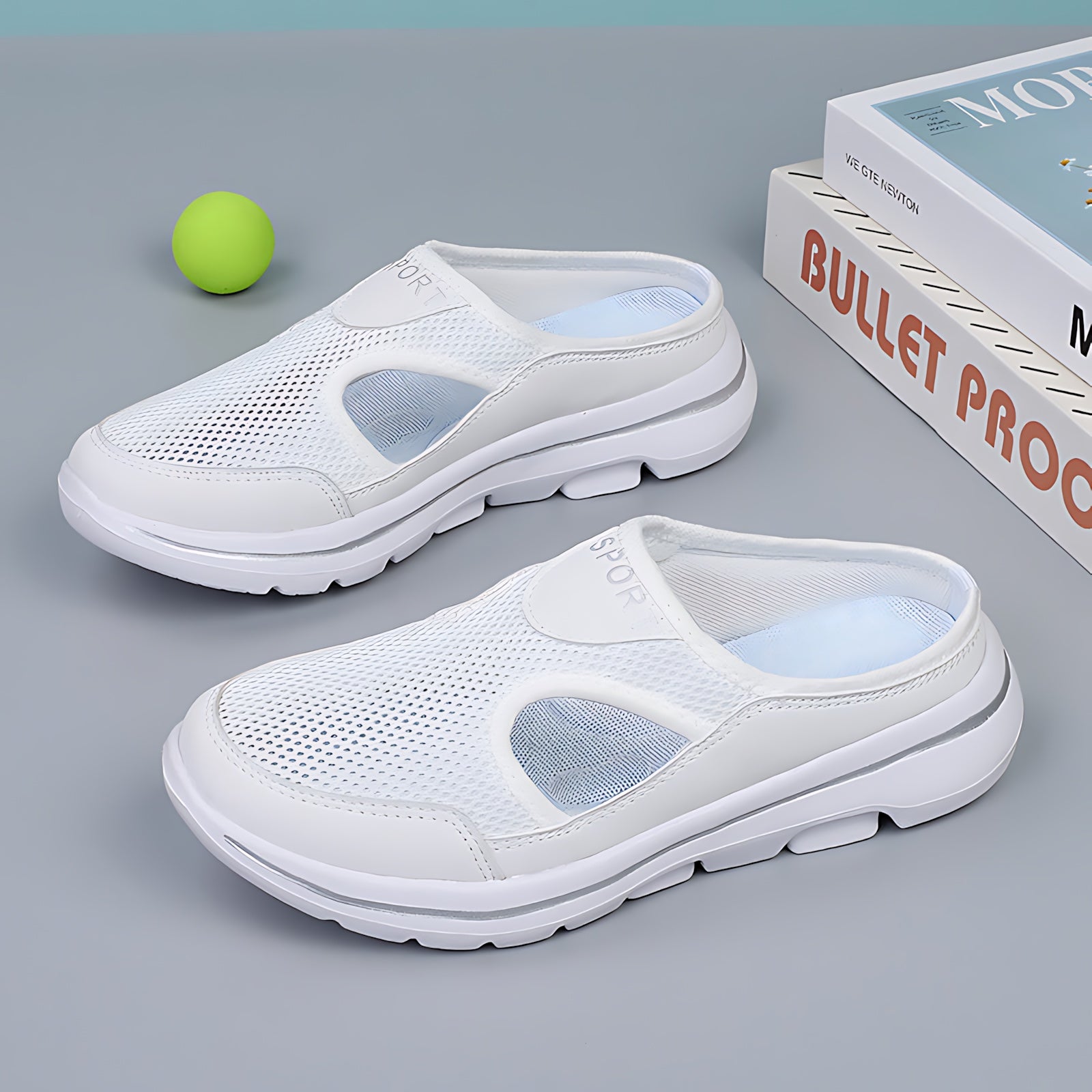 Emily – Mesh Slip On Sneaker Mules