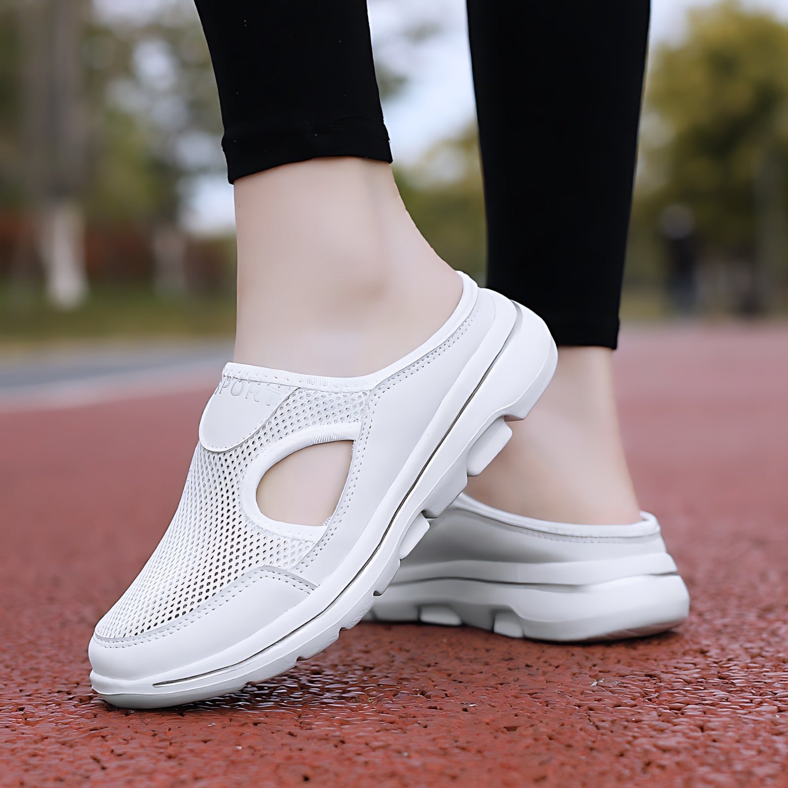 Emily – Mesh Slip On Sneaker Mules