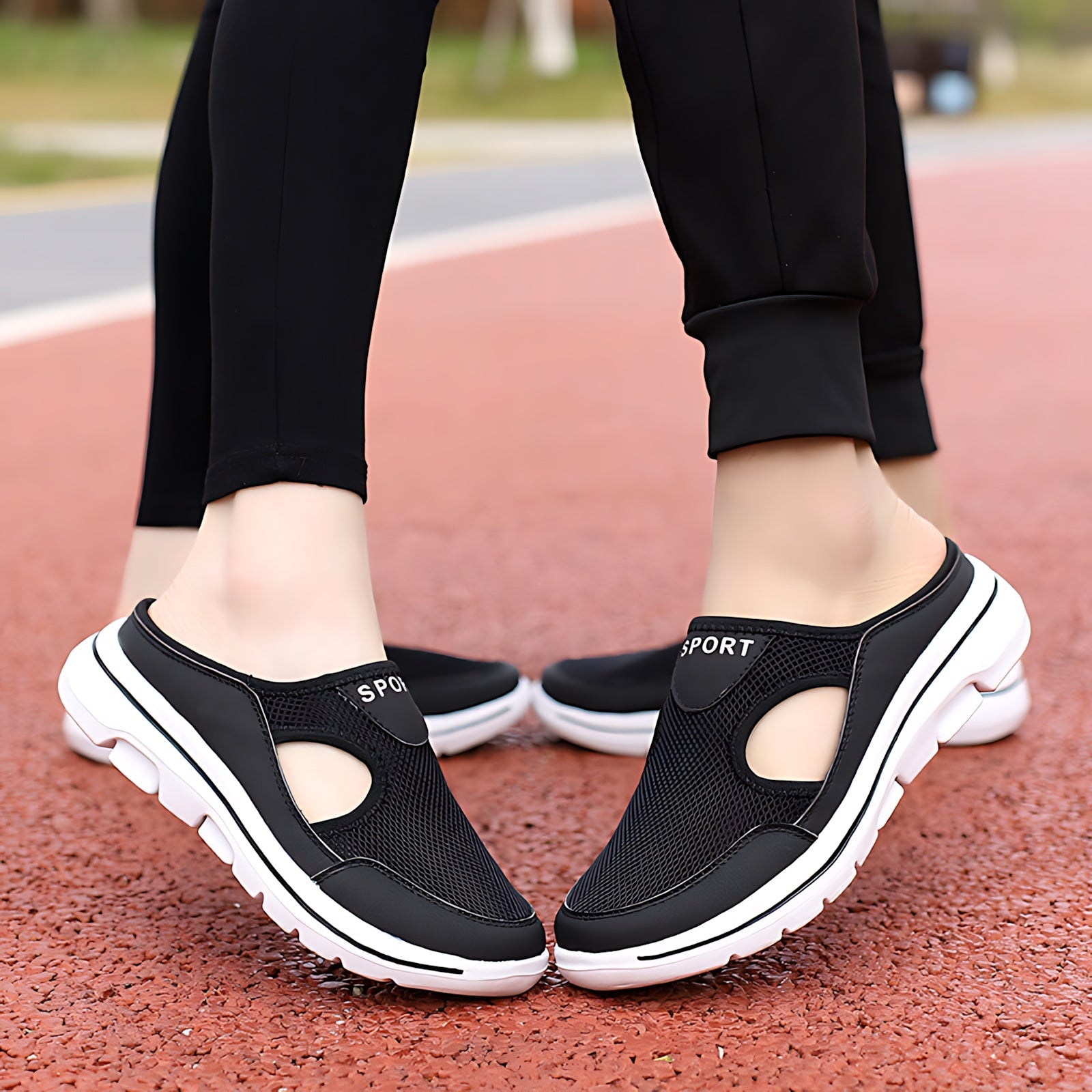 Emily – Mesh Slip On Sneaker Mules