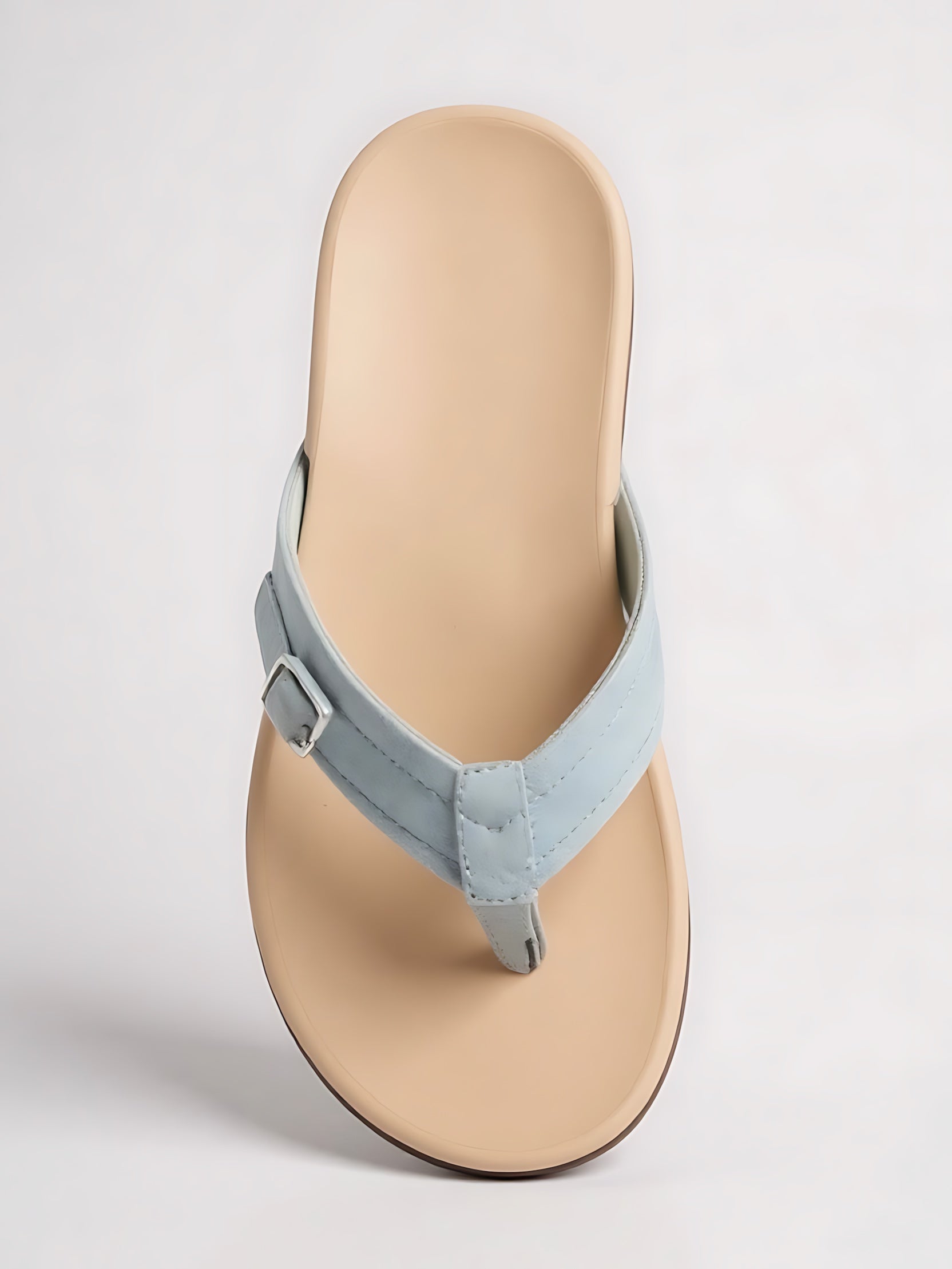 Estella – Denim Platform Thong Sandals