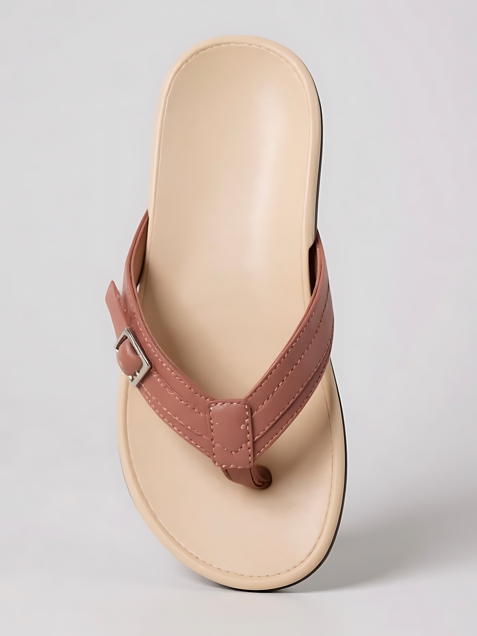 Estella – Denim Platform Thong Sandals