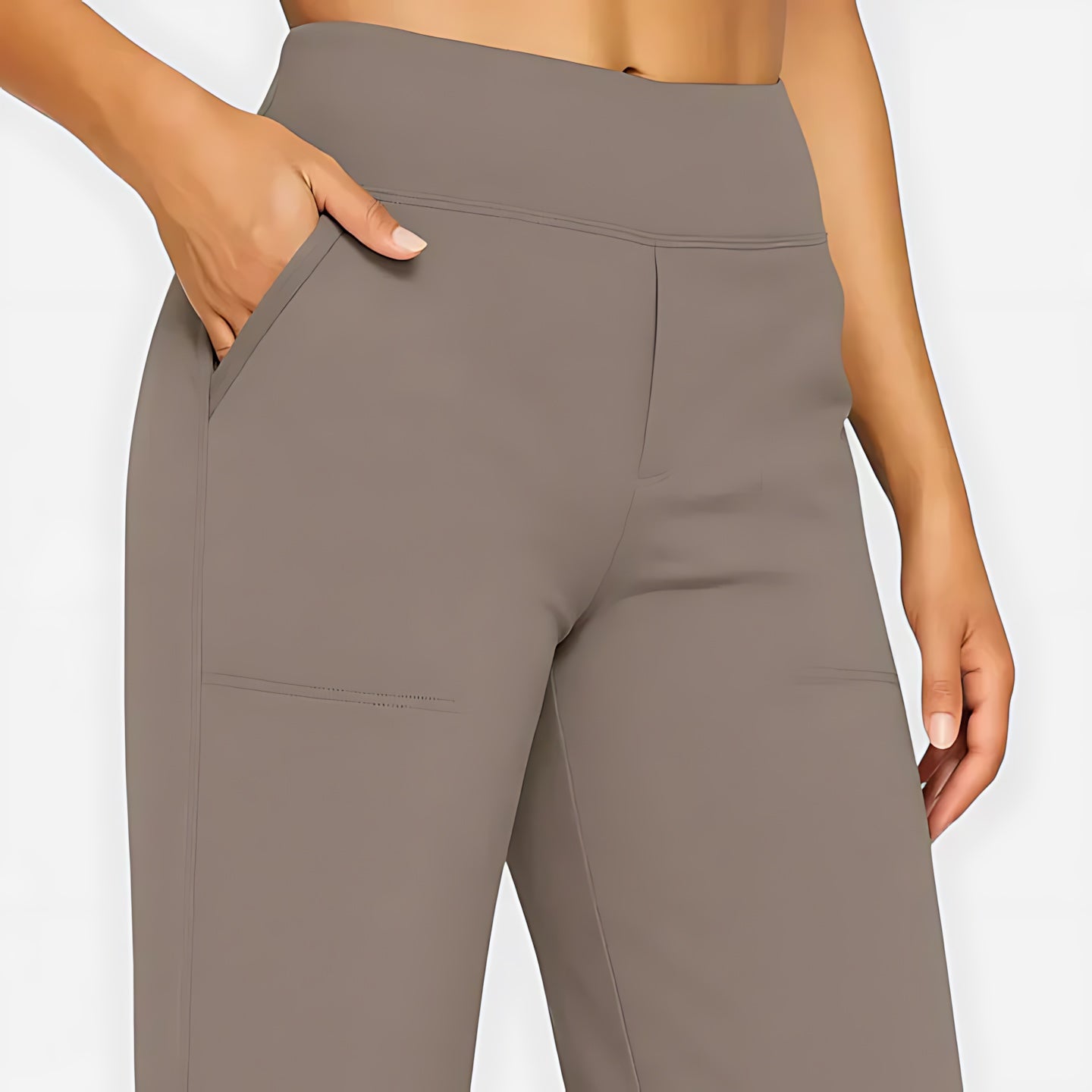 Evangeline – Crossover Waist Wide Leg Lounge Pants