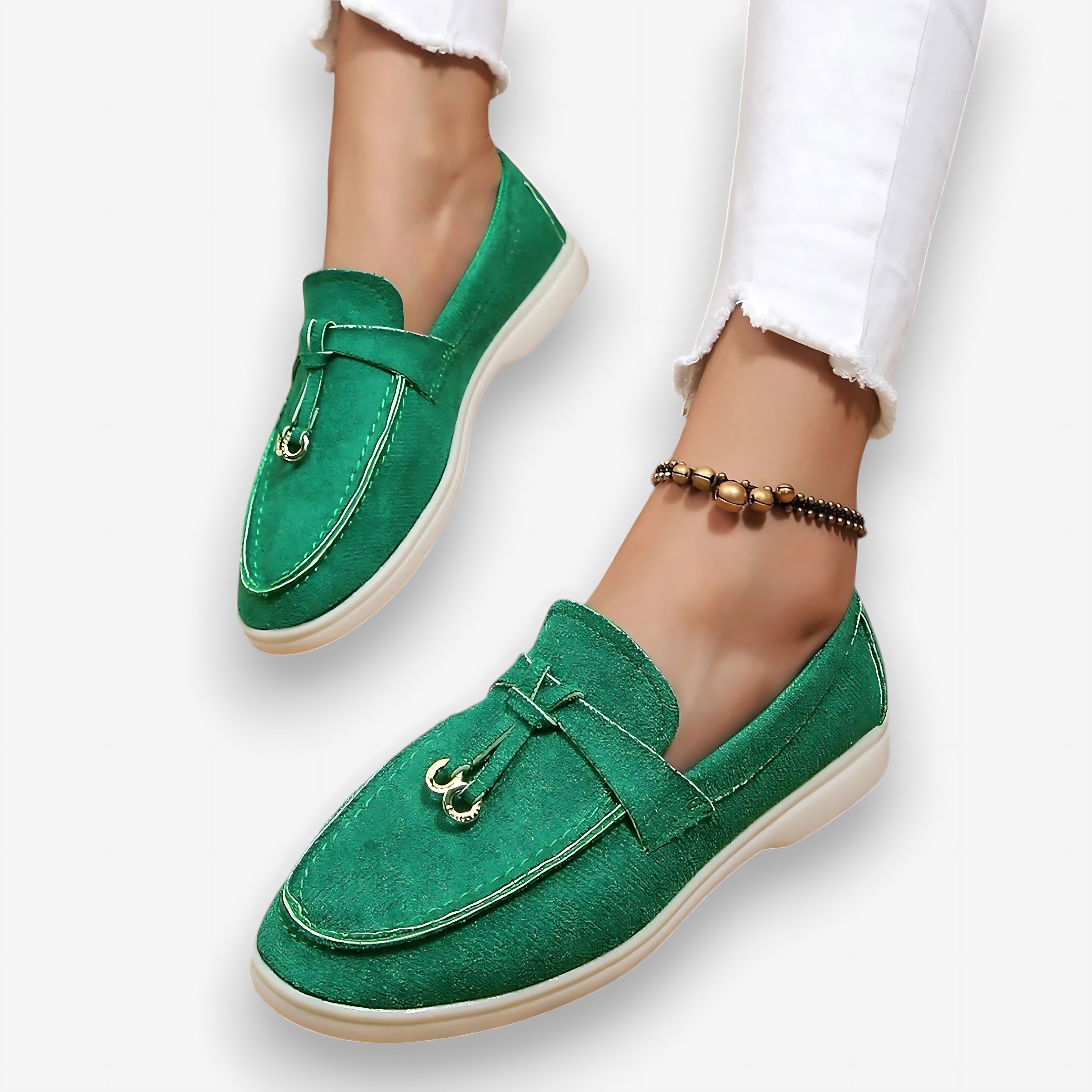 Evelyn – Canvas Knot Slip On Loafers