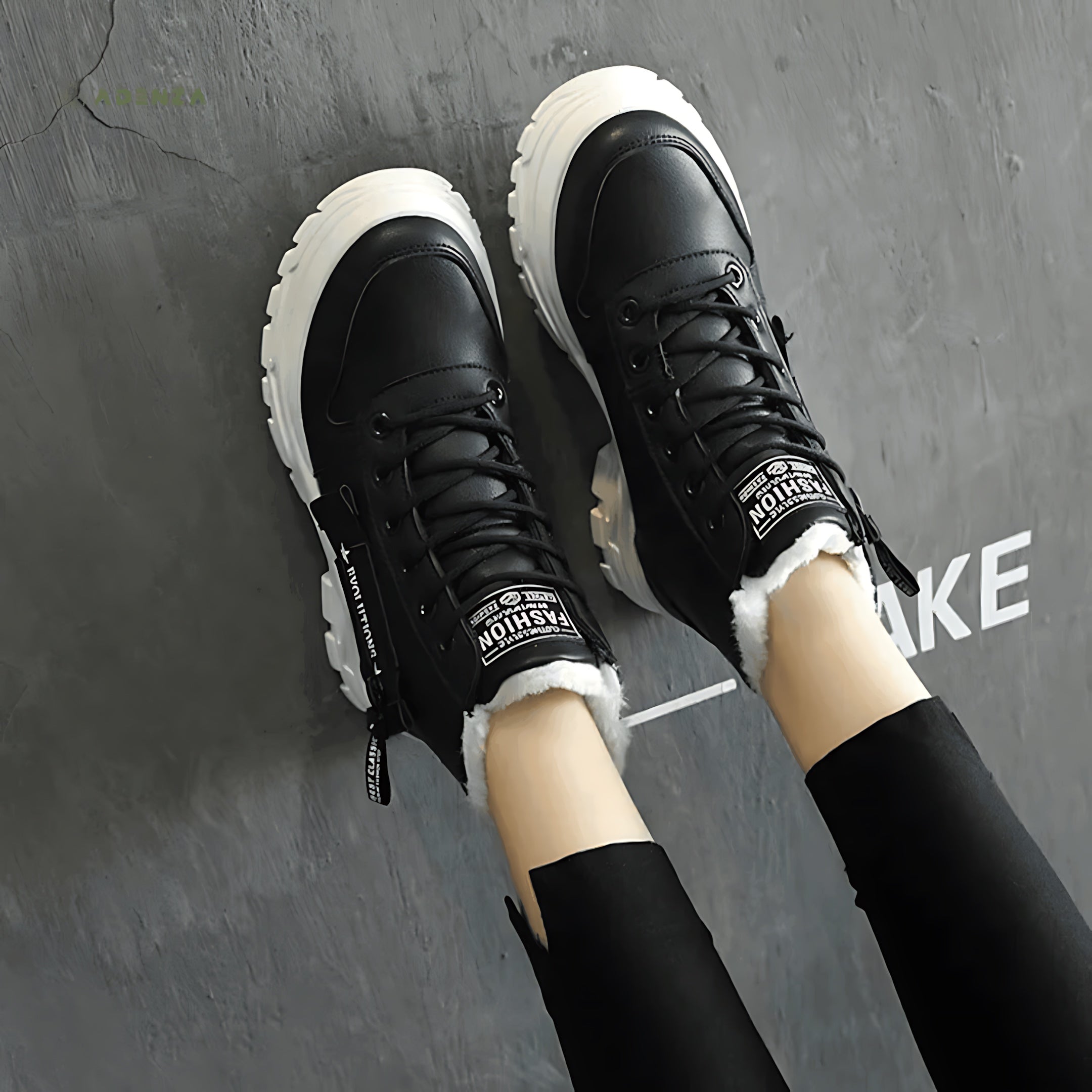 Evelyn – Chunky Lace Up Winter Ankle Boots