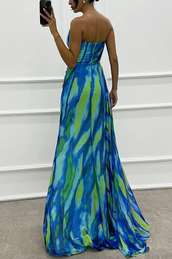 Grace – Chiffon One Shoulder Evening Maxi Dress