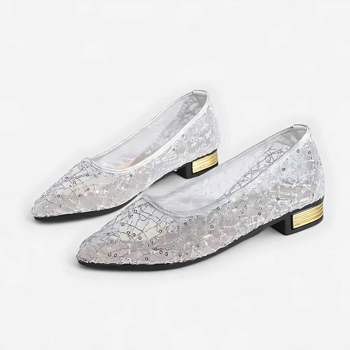 Faith – Lace Pointed Toe Ballet Flats