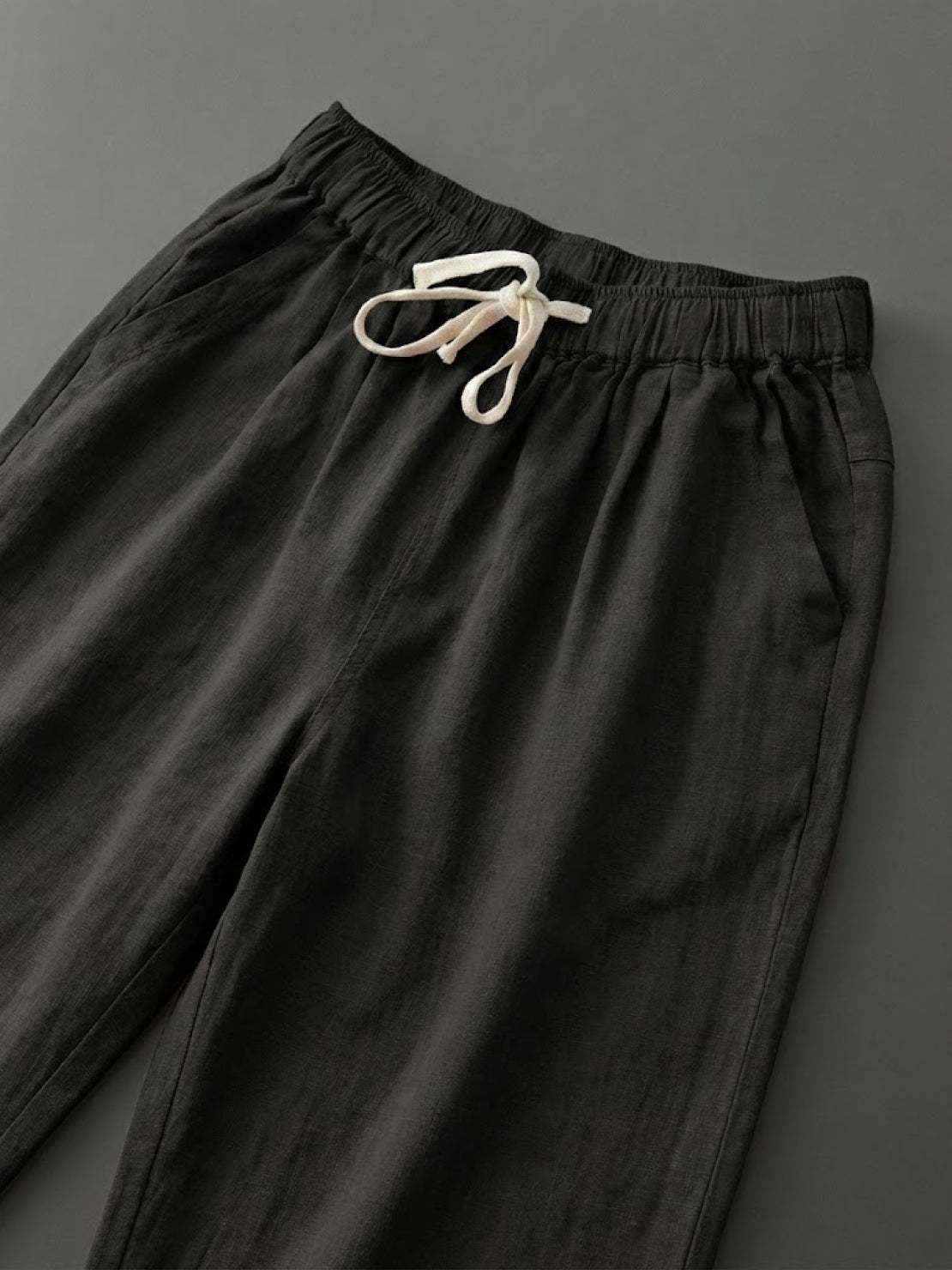 Anna – Elastic Waist Cropped Tapered Pants