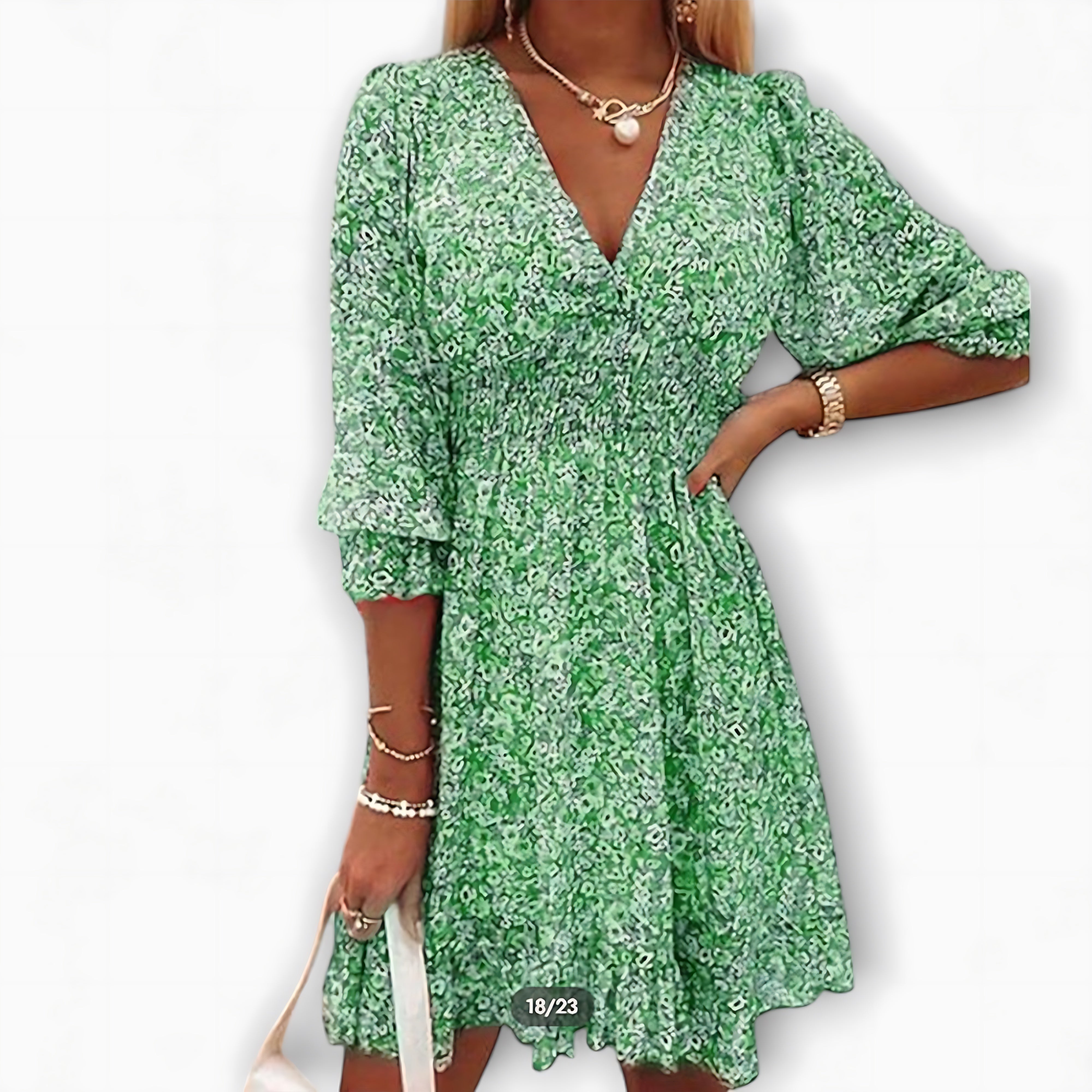 Fiona – Ditsy Floral Puff Sleeve Smocked Mini Dress