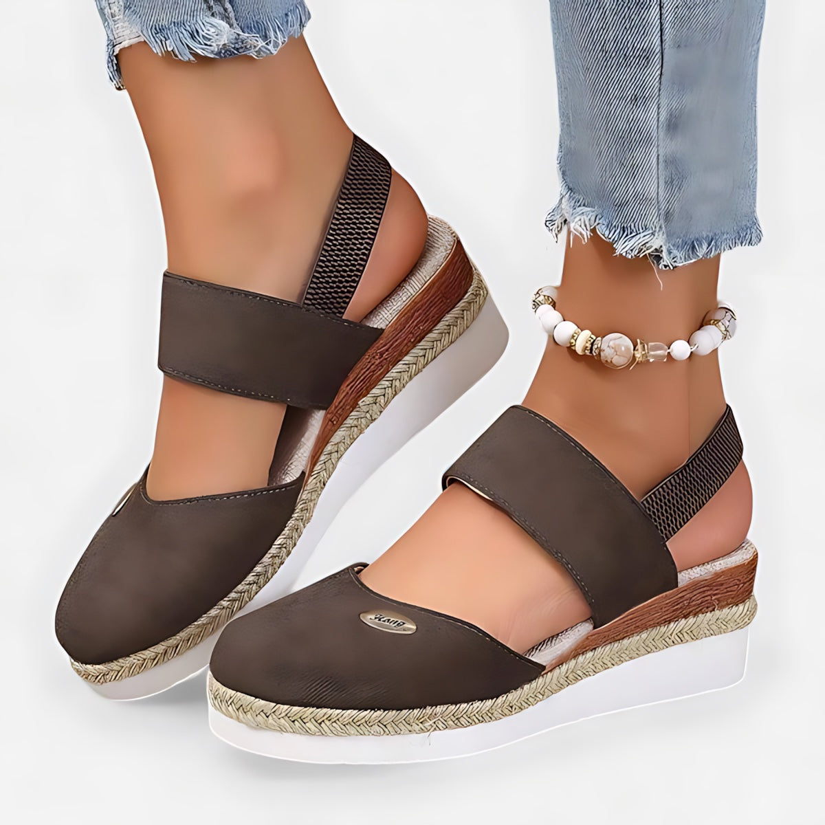 Florence – Closed Toe Slingback Espadrille Flats