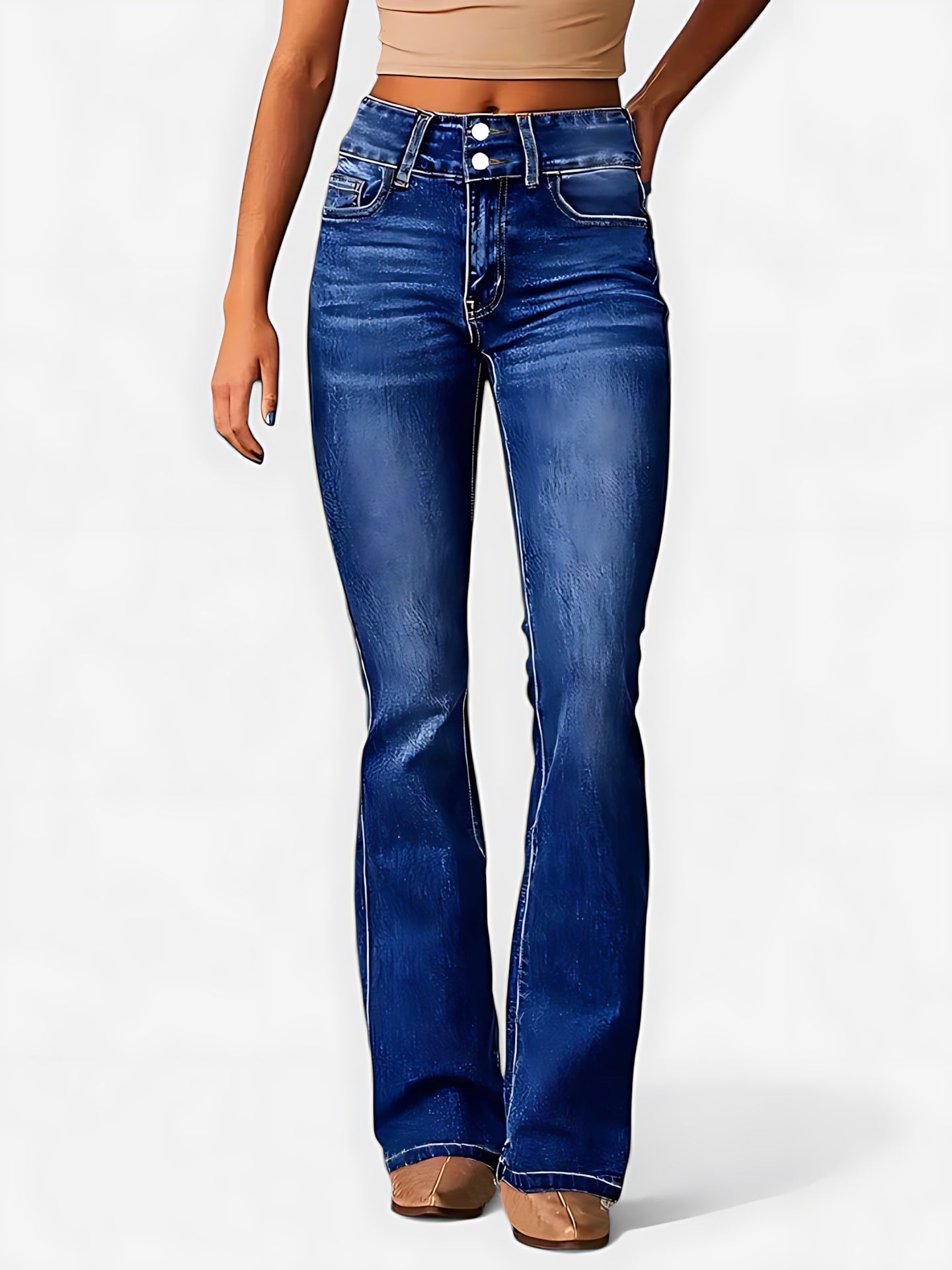 Freya – High Waist Bootcut Jeans
