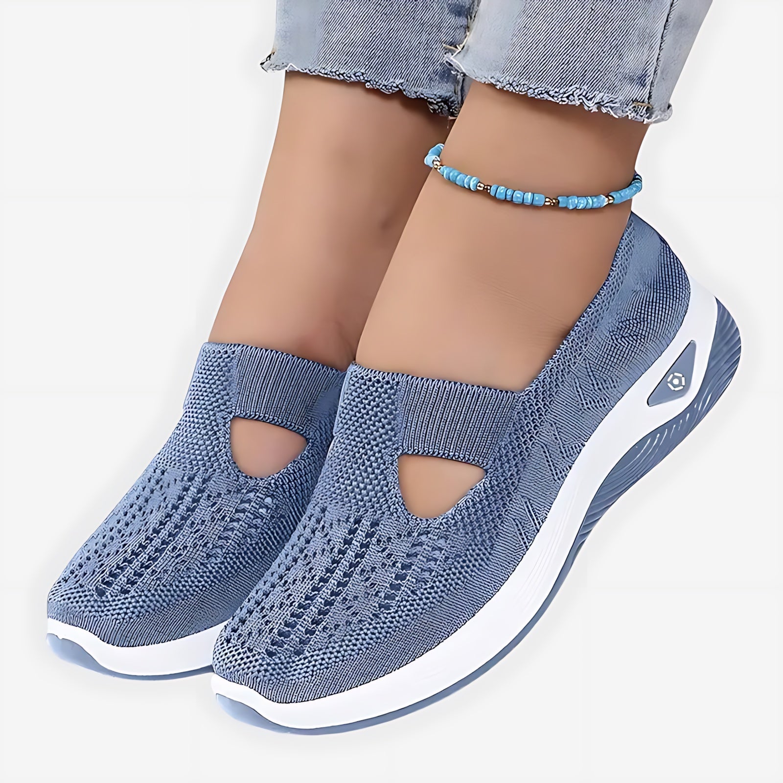 Gabriella – Knit Slip On Low Top Walking Sneakers