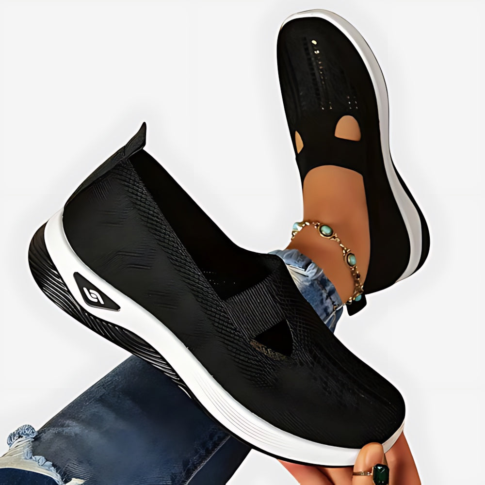 Gabriella – Knit Slip On Low Top Walking Sneakers