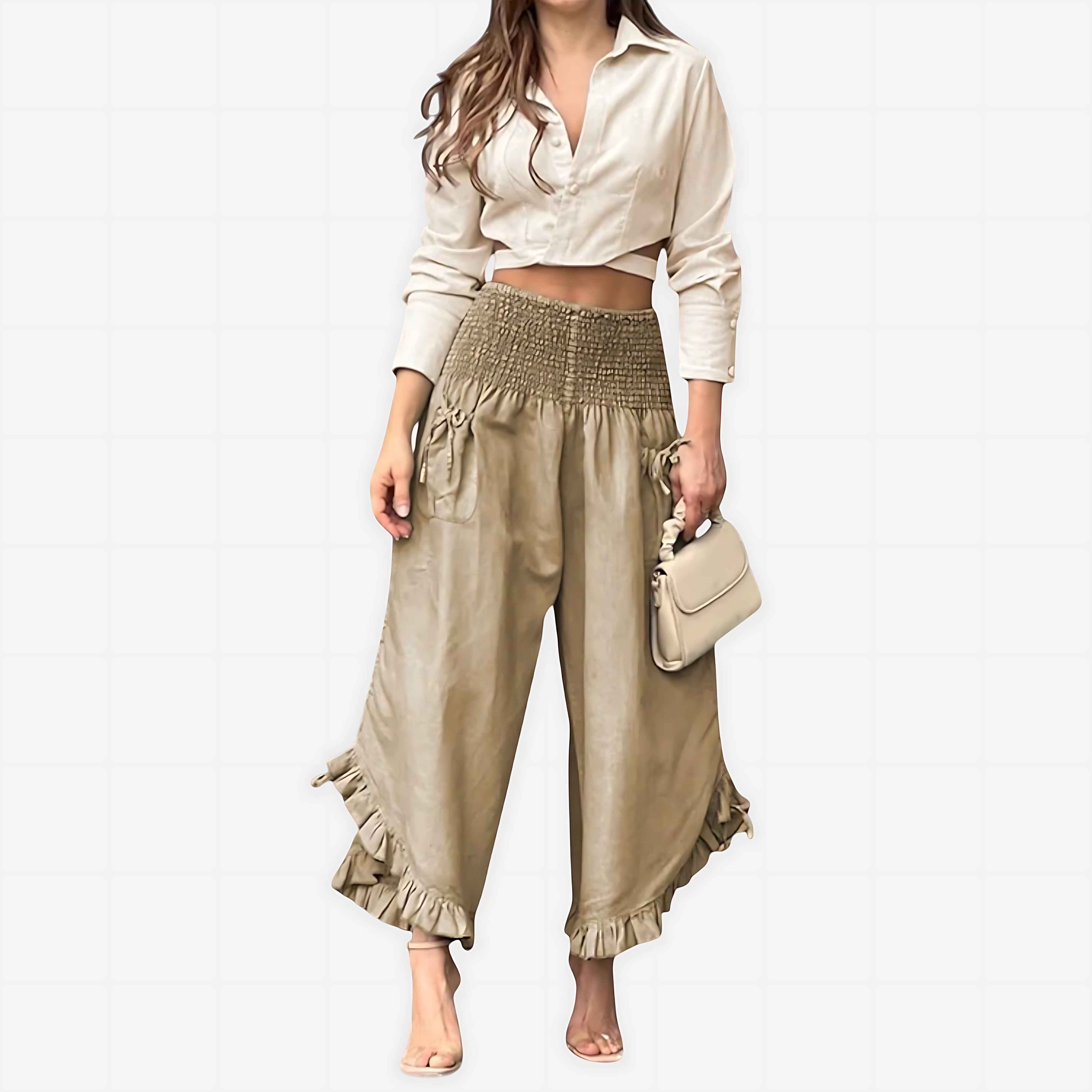 Gemma – Smocked Waist Harem Pants