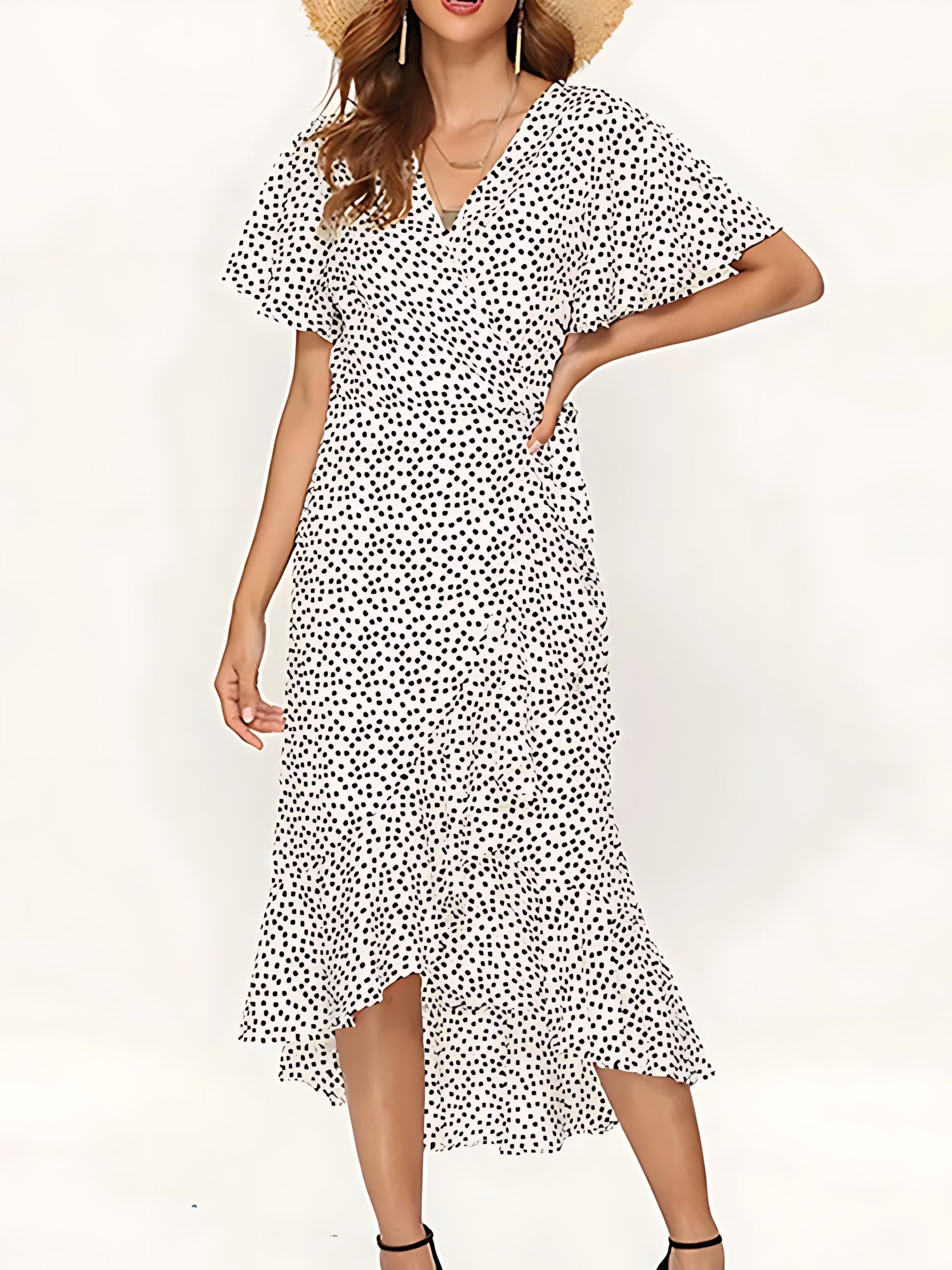 Genesis – Ruffle Wrap Summer Midi Dress